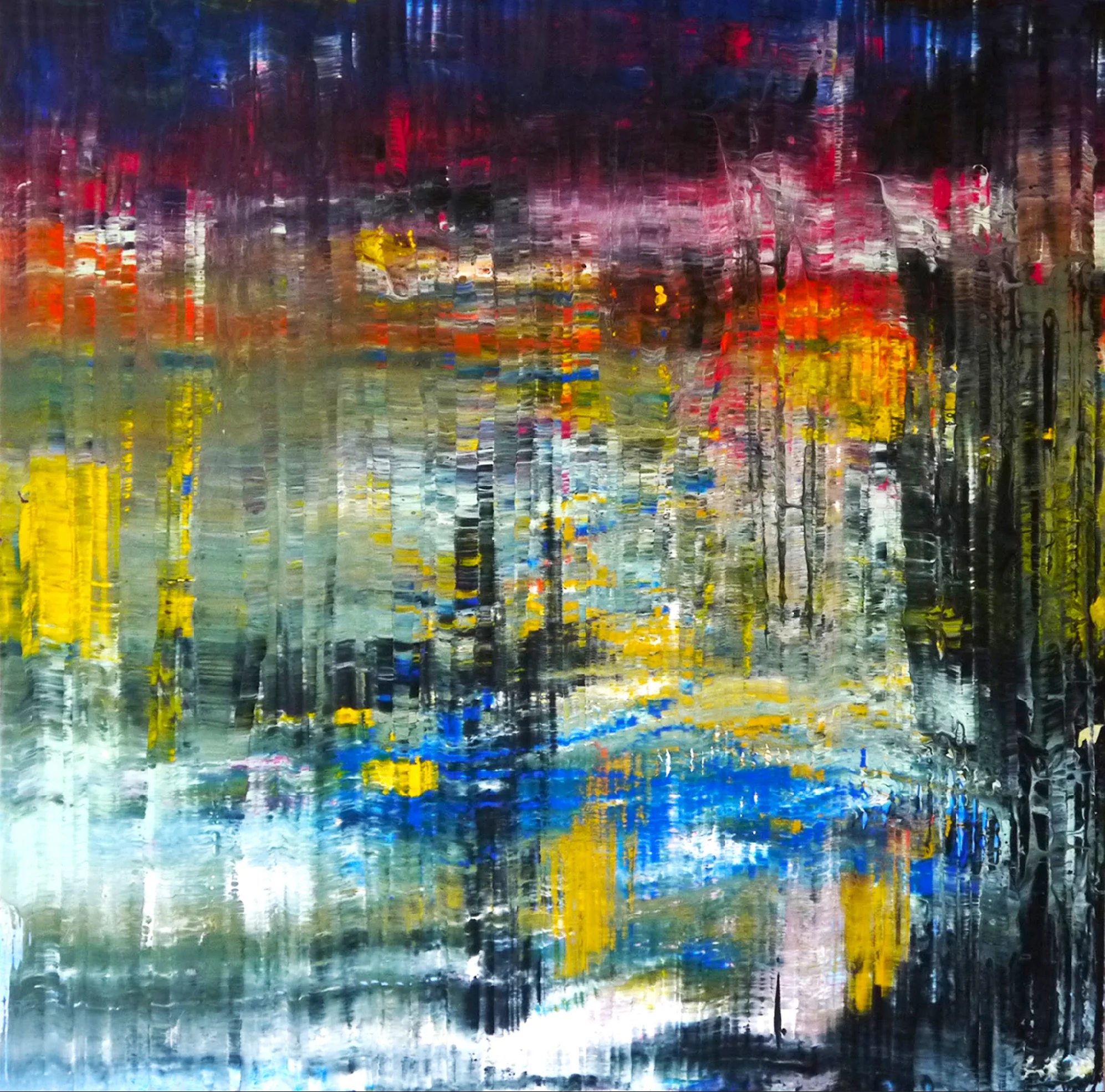 LACQUER ON PANEL 24x24 2013