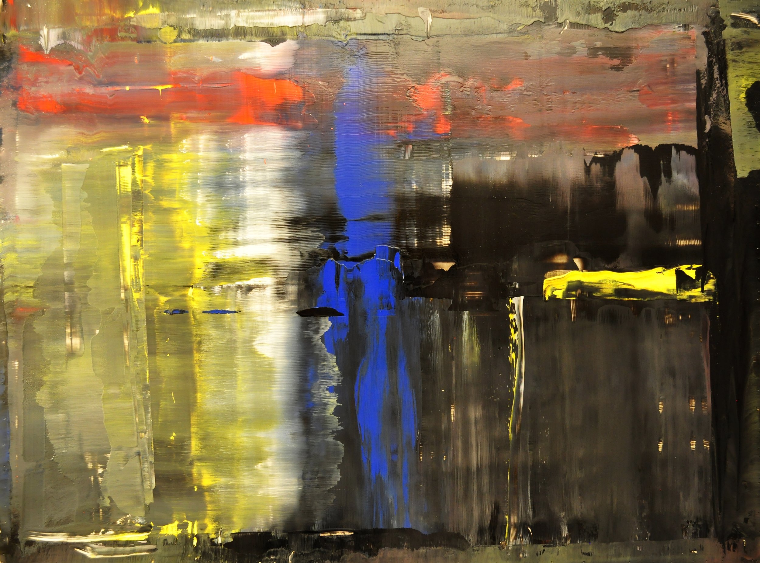  PLASTISOL ON PANEL 36x24  2012 