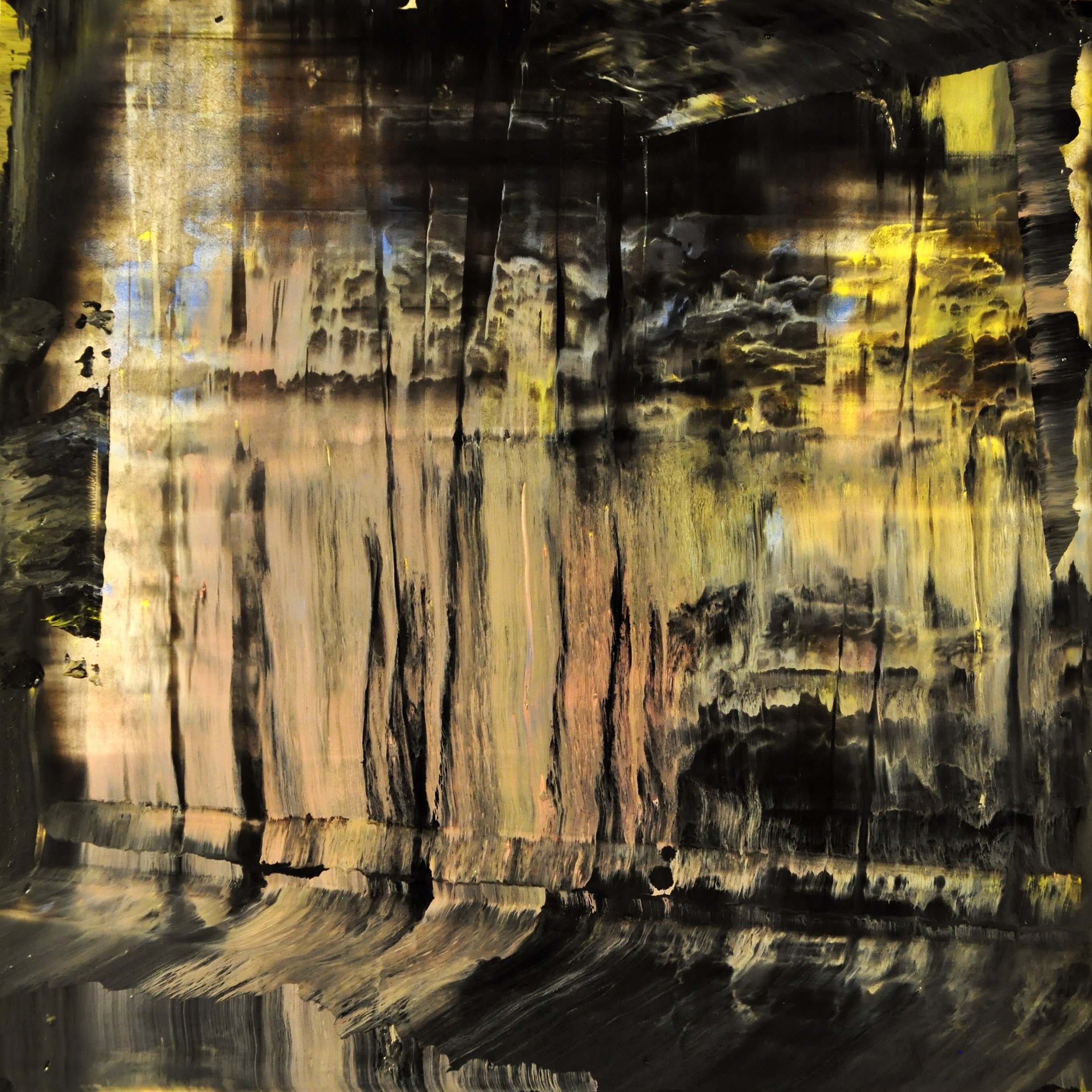  PLASTISOL ON PANEL 12x12  2012 