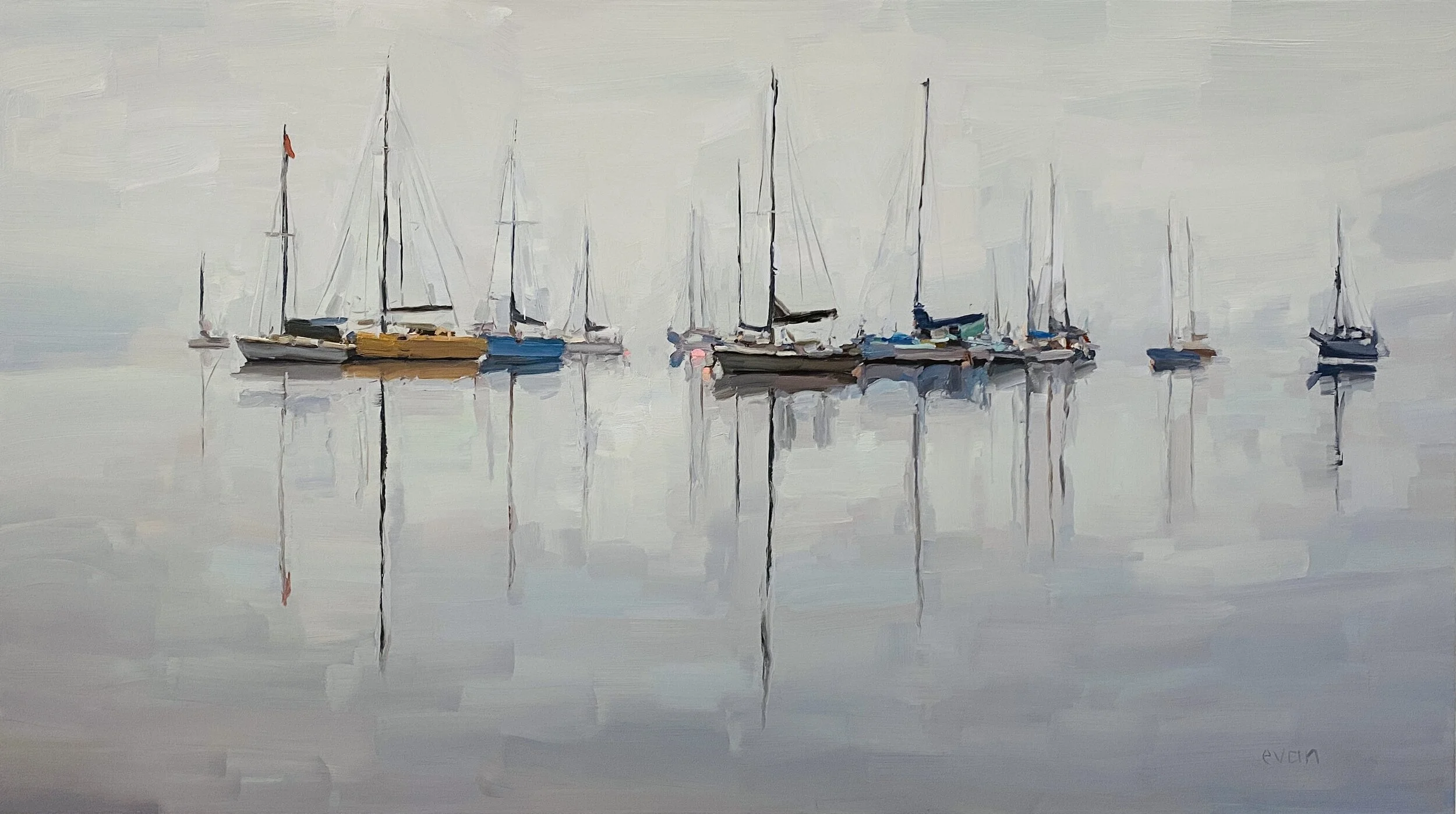  This body of work spans a six year exploration between perspectivism and gestural painting. Semblance manifests from the distance of a fragmentary and often chaotic base, forming an either/or parallax. 