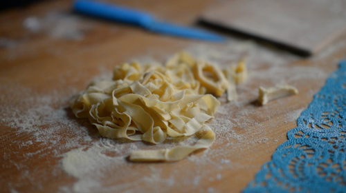 fresh pasta with sage butter