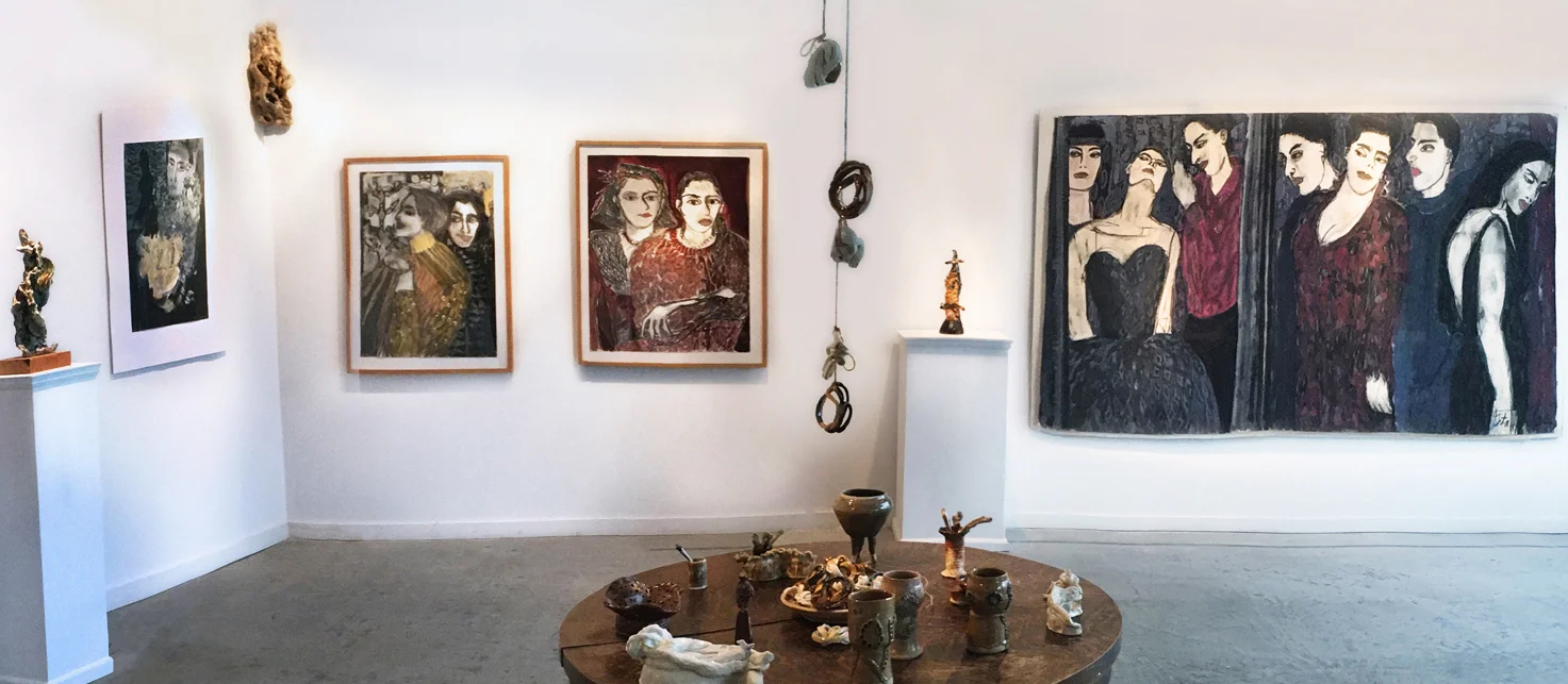 Gita and Linda Oil and Fire: Featuring works by Gita Nadas and Linda Rahl Nadas. Curated by Heather Renee Russ and David Ludwig