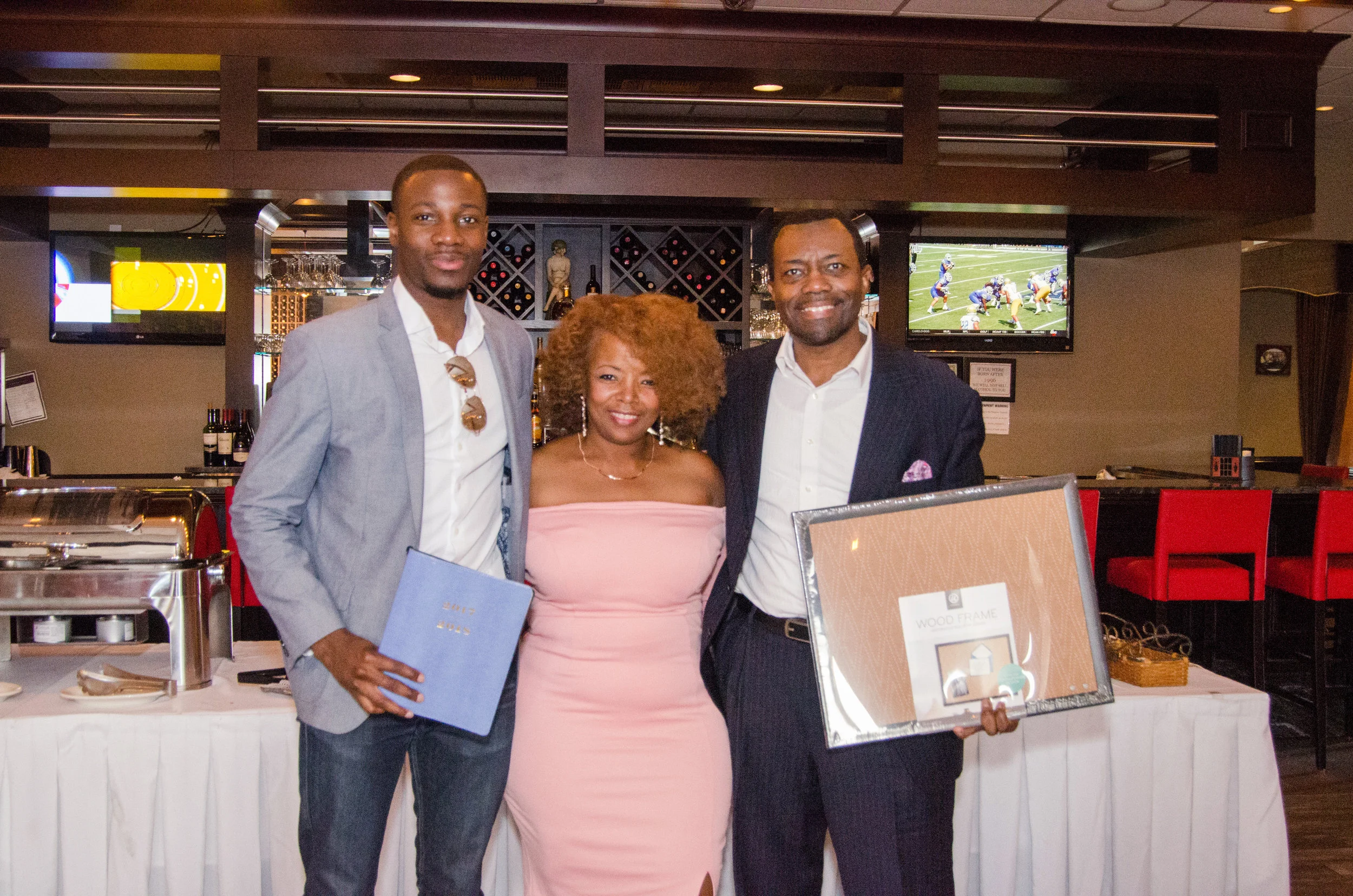 During the drawing Rotimi (planner) and Derrick (vision board) won.