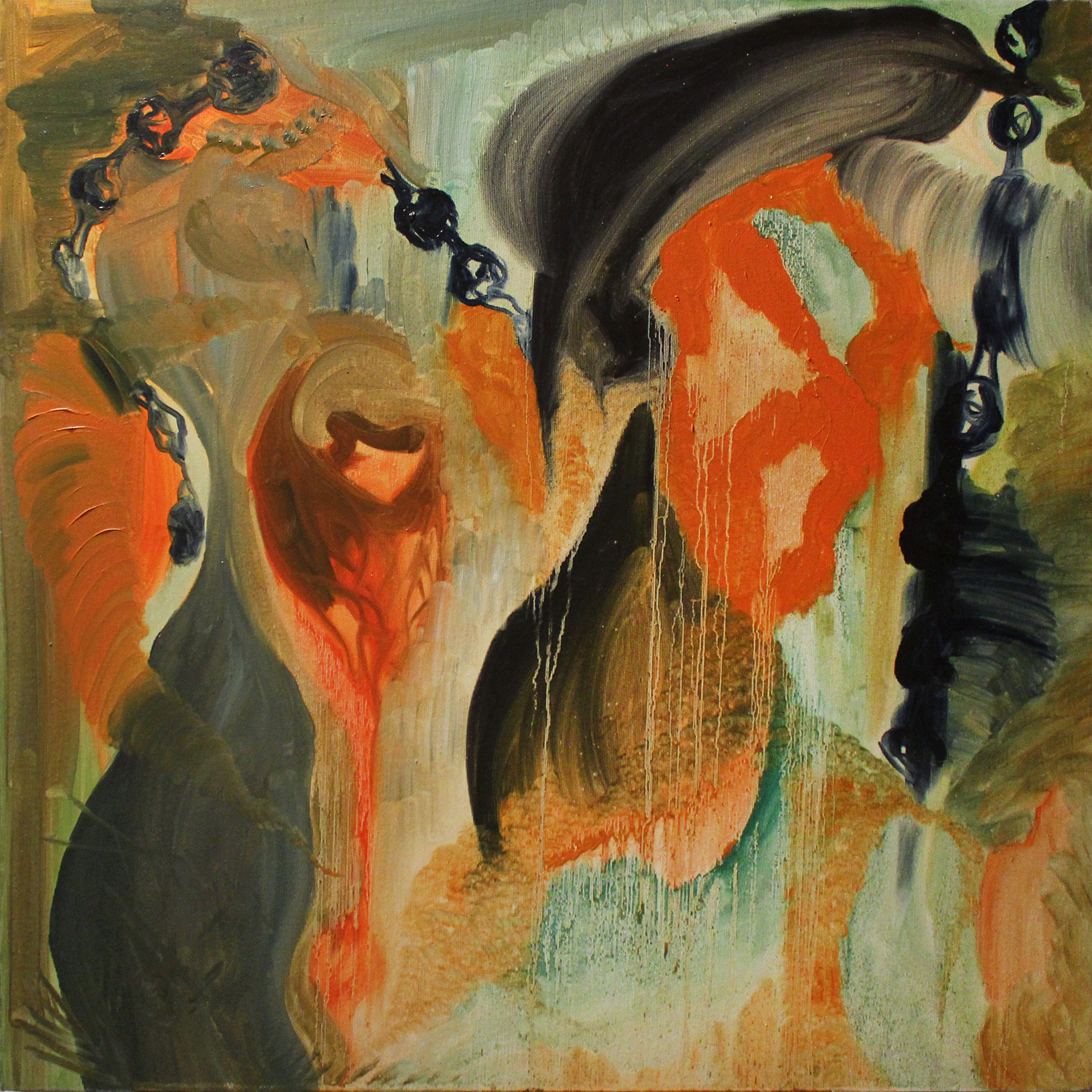 Passing Sounds, 2006, 30 x 30", oil on canvas