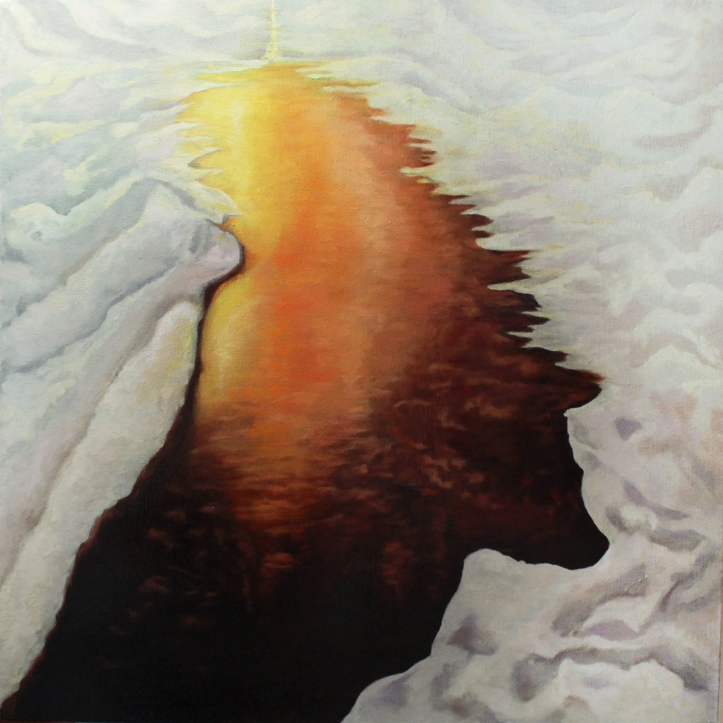 These Days Are Gold, 2015, 30 x 30", oil on canvas