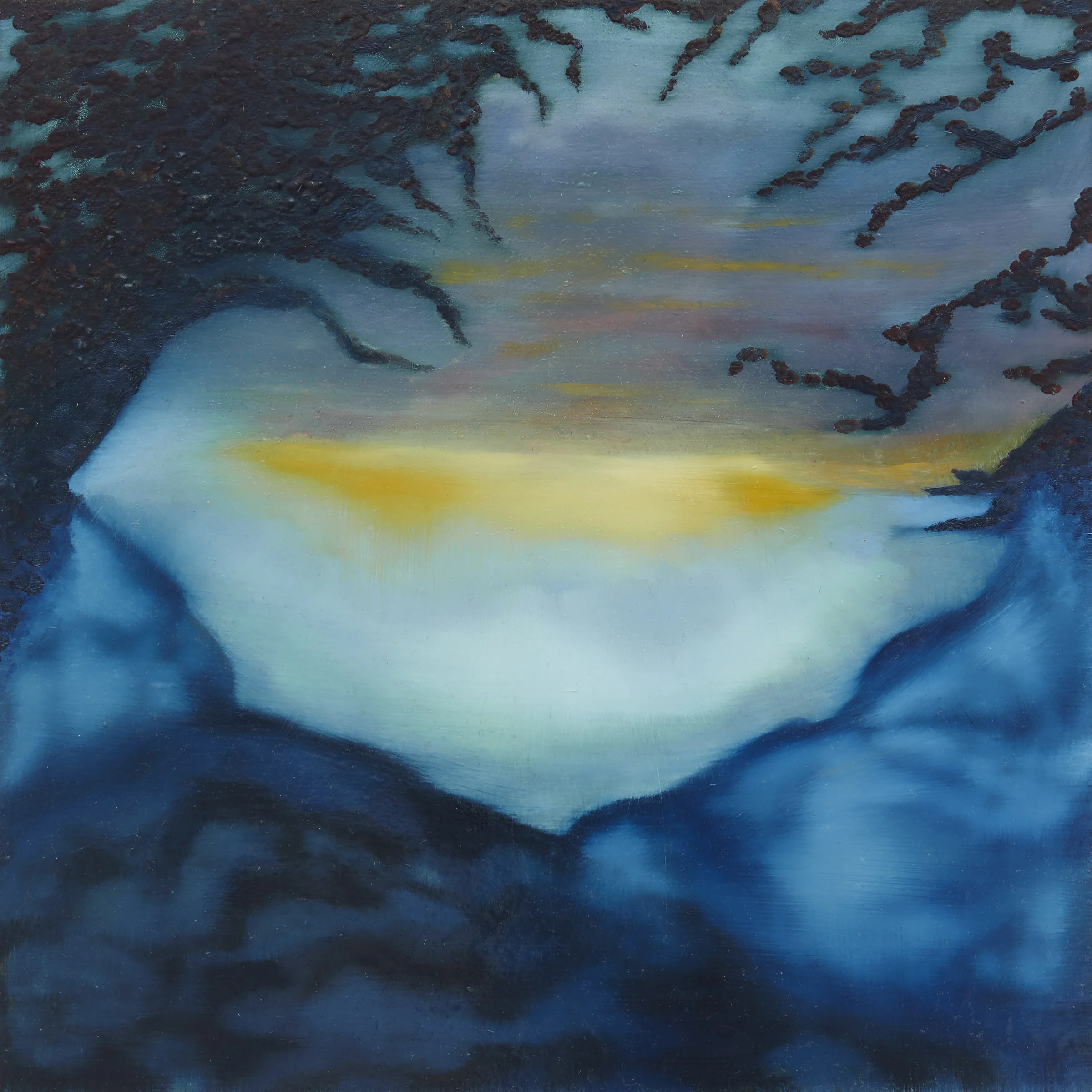 The Cliffs of Dover, 2015, 12 x 12", oil on panel