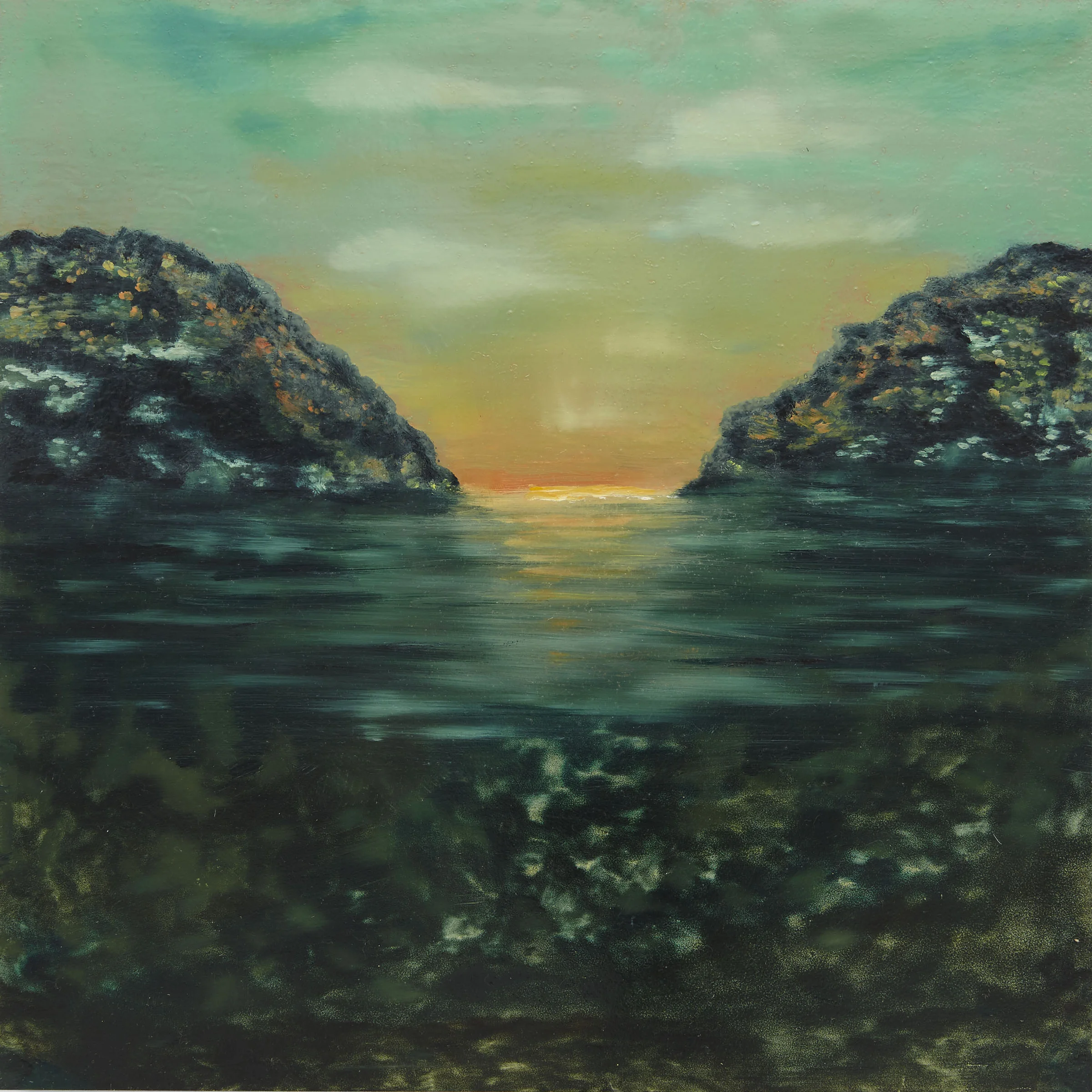 The Garden on High, 2015, 12 x 12", oil on panel