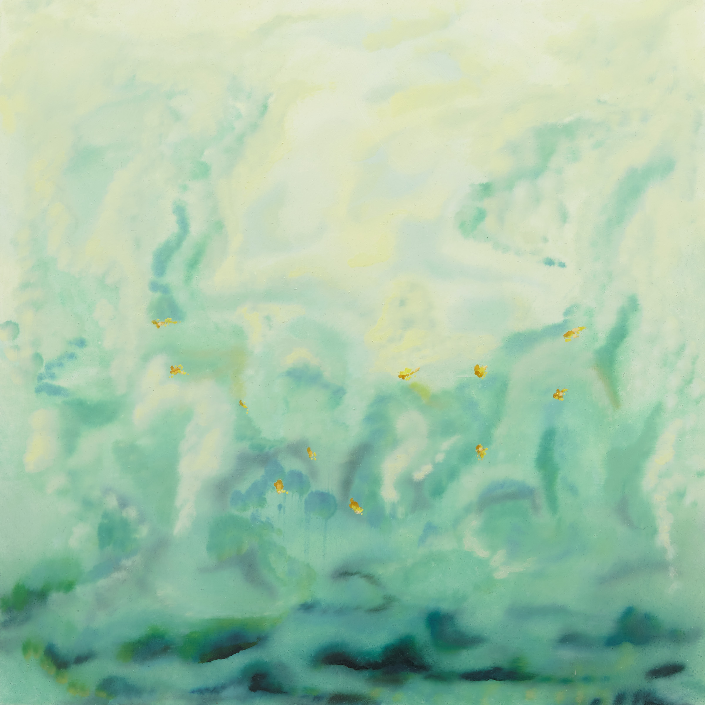 Life Humming, 2016, 16 x 16", oil on panel