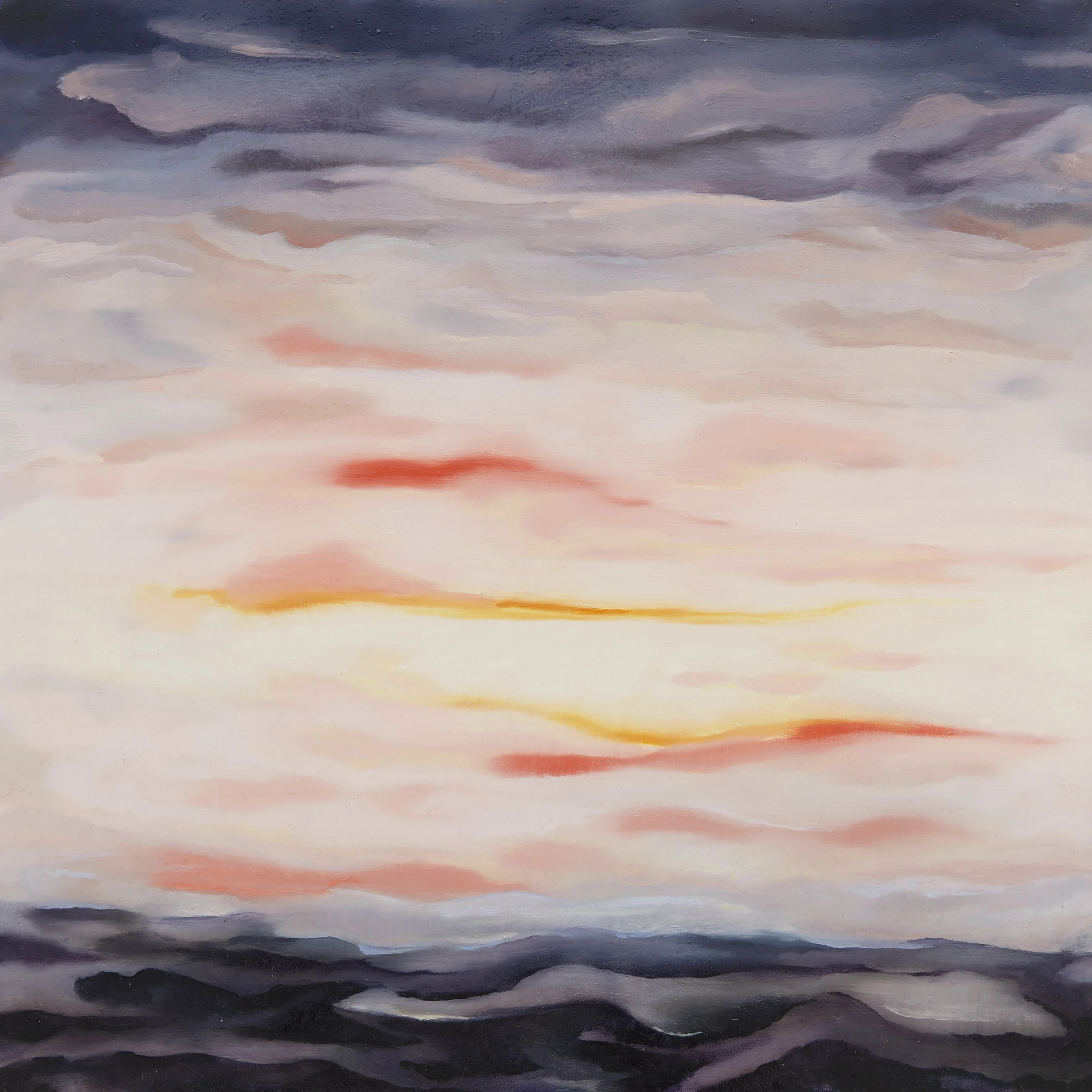 A Place in Space Where We Both Meet, 2016, 16 x 16", oil on panel