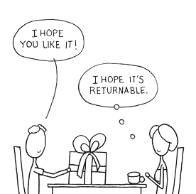 Avoid gift anxiety