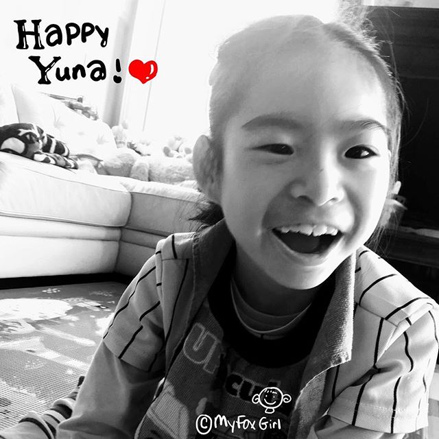 Happy Yuna, this morning! We love Yuna&rsquo;s smile. #MyFoxGirl