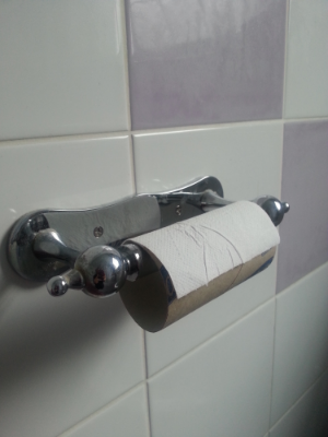 You needn't have bothered. This would barely cover the behind of a hamster let alone that of a fully grown human.