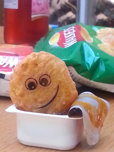 No nuggets were harmed in the taking of this photo....ok, maybe just one or two.