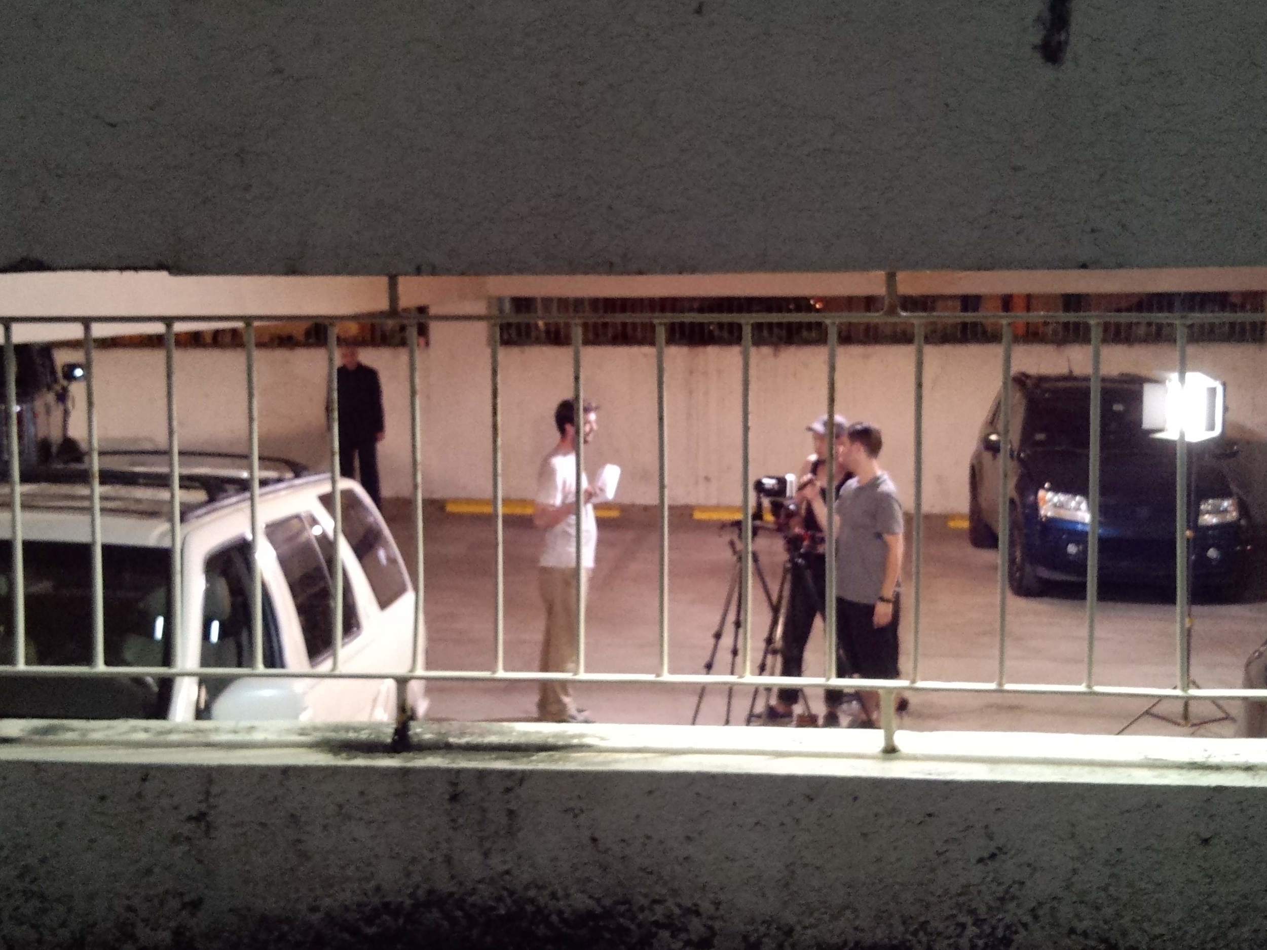 The Sugarfields crew get to grips with the location.