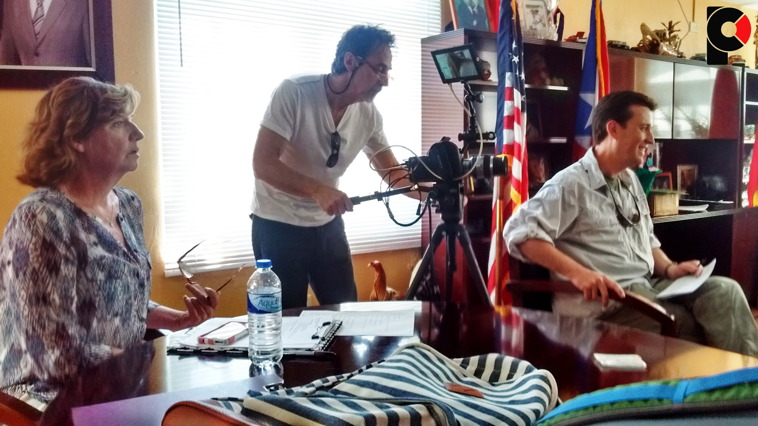 Patricia Cook, Executive Producer, Gary Geboy, Alejandro Muzio, interviewer.