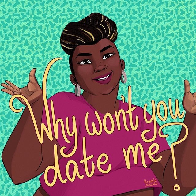 My absolute favorite podcast these days is Why Won&rsquo;t You Date Me with comedian Nicole Byer. You need to do yourself a favor today and dl it. #nicolebyer @nicolebyer #whywontyoudateme #illustrationartists #illustration #artistsoninstagram #drawi