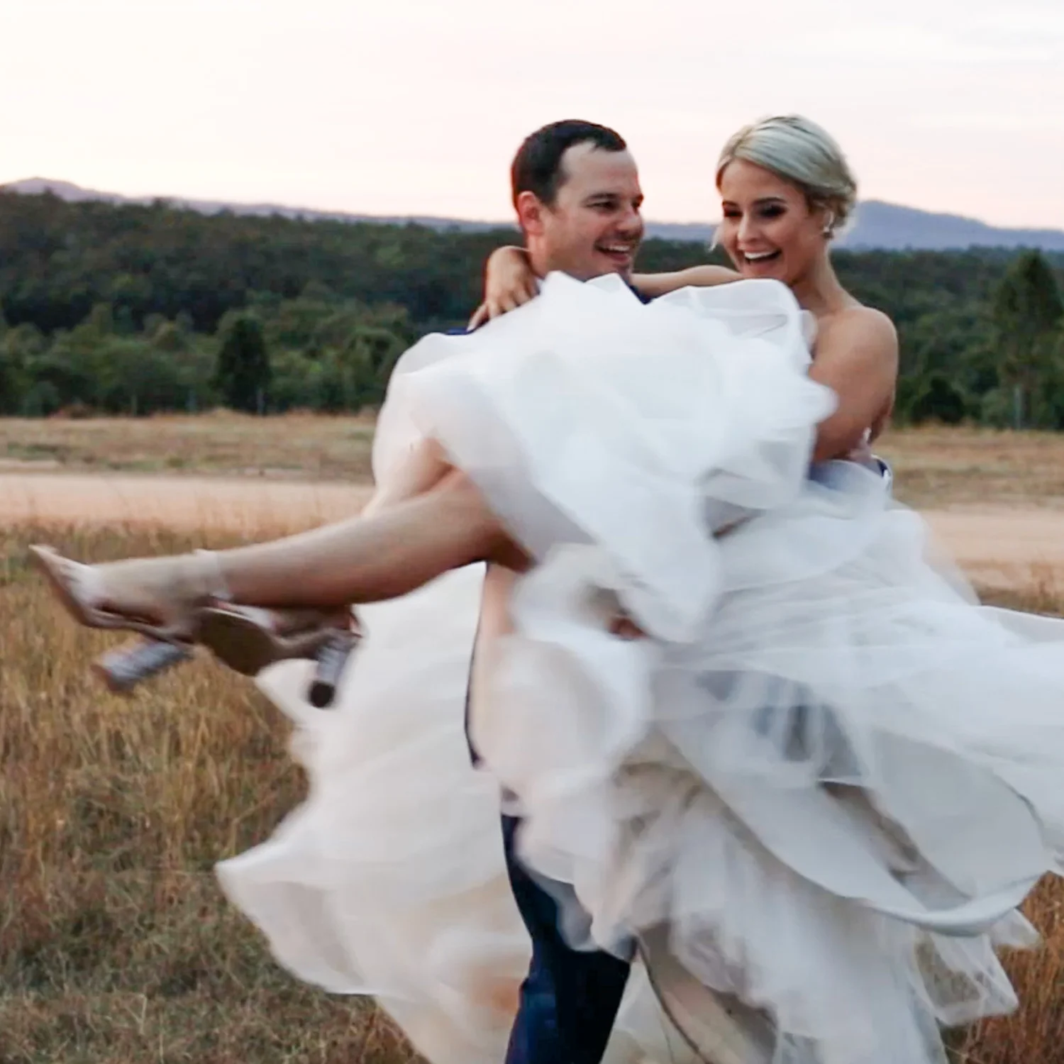 A still from a Lovelane Films wedding video