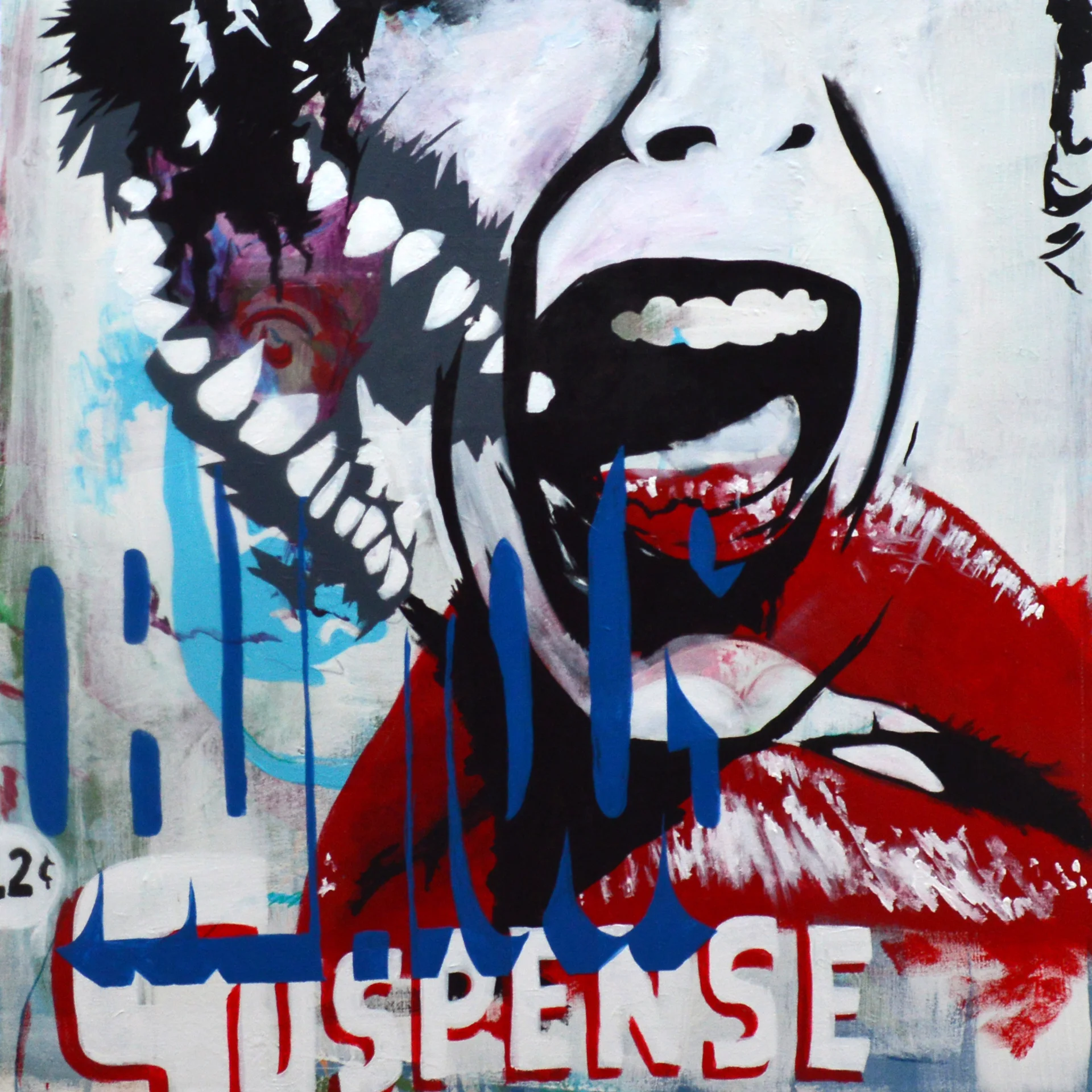 12 Cent Oblivious Suspense, acrylic on canvas, 32”x32”, 2012