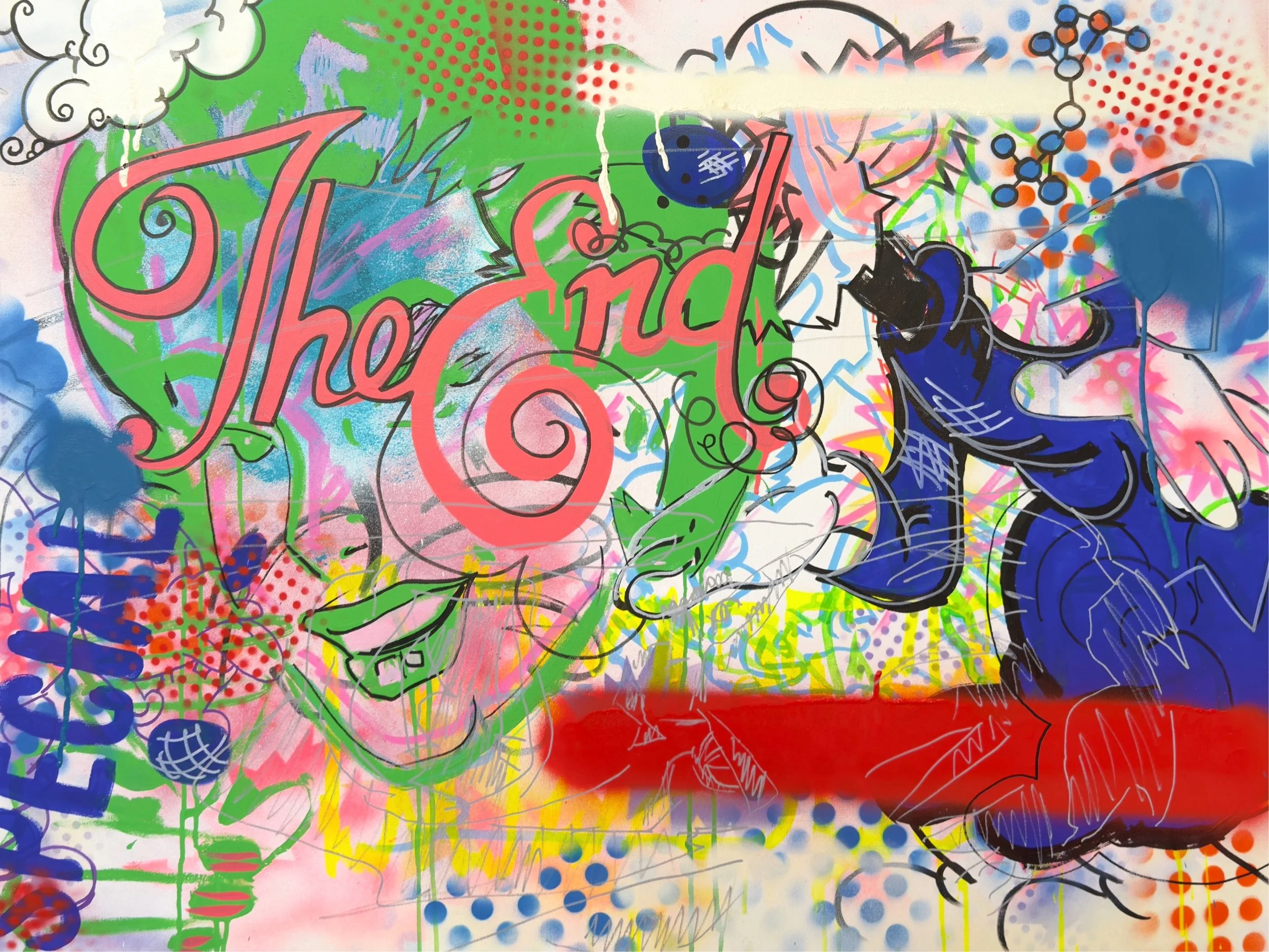 The End, acrylic on canvas, 40"X36", 2026