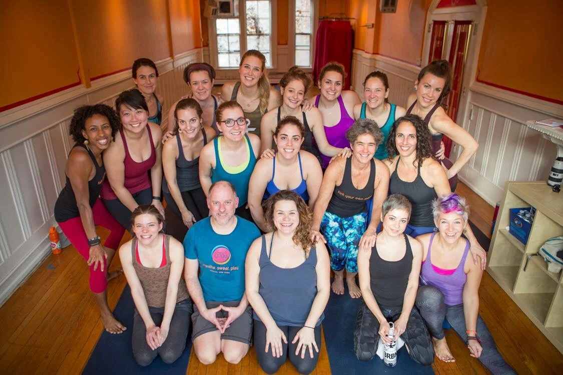 photo: Lindsay France for Mighty Yoga Look at all of the smiling faces in this picture! I love it - I love watching each of you on your journey each week :) 