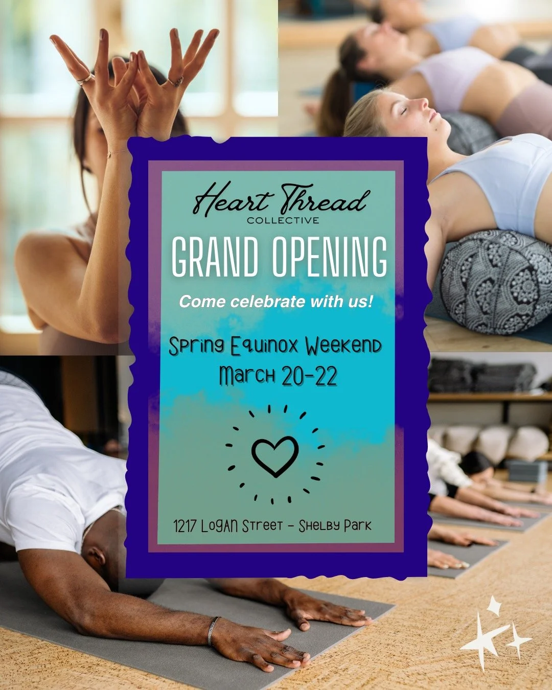 It&rsquo;s happening 💖✨

Heart Thread Collective is officially opening its doors on the Spring Equinox - and you&rsquo;re invited.

Come celebrate a new space for connection, movement, creativity, and collective healing. 

We&rsquo;ll be dancing, ga