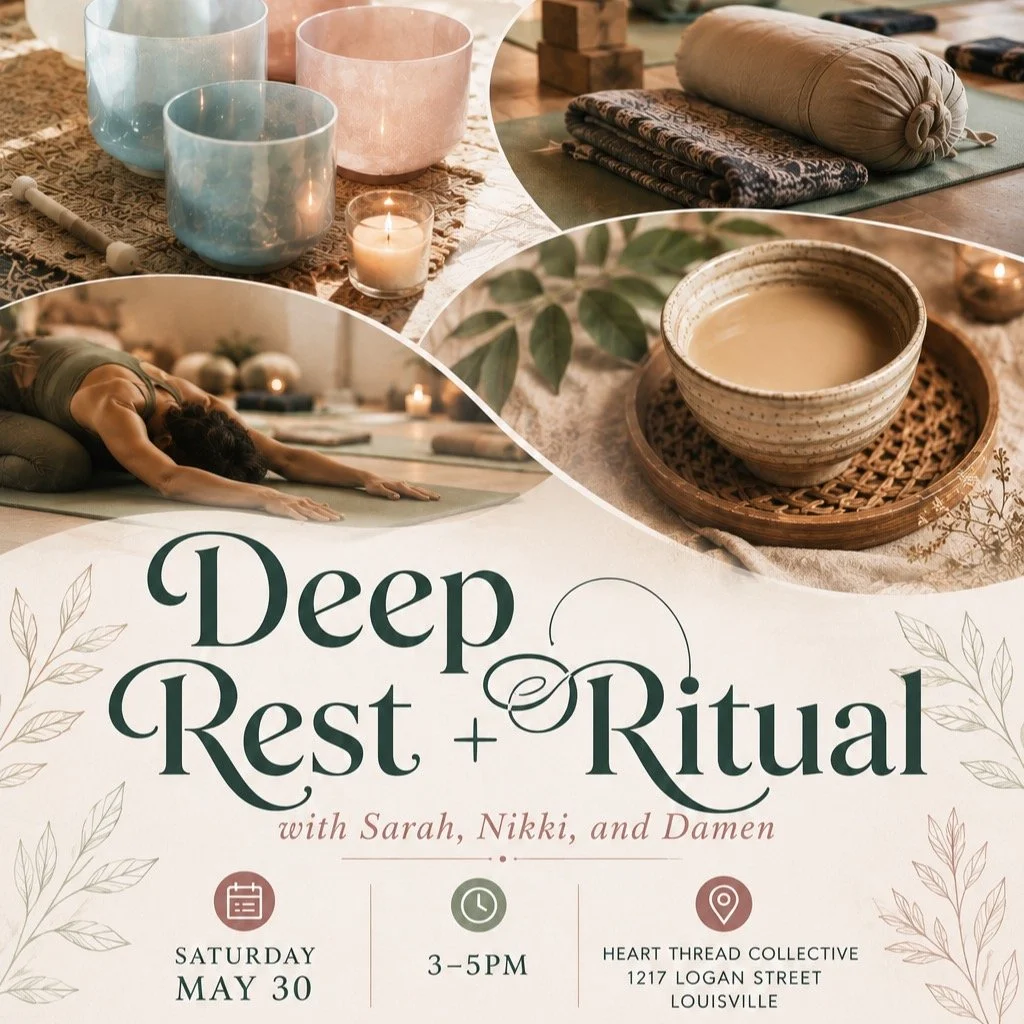 Deep Rest Ritual is your invitation to soften, exhale, and step out of the constant buzz of everyday life. 

Through gentle grounding practices, restorative rest, breath, sound healing, and intentional space-holding, we&rsquo;ll give the nervous syst