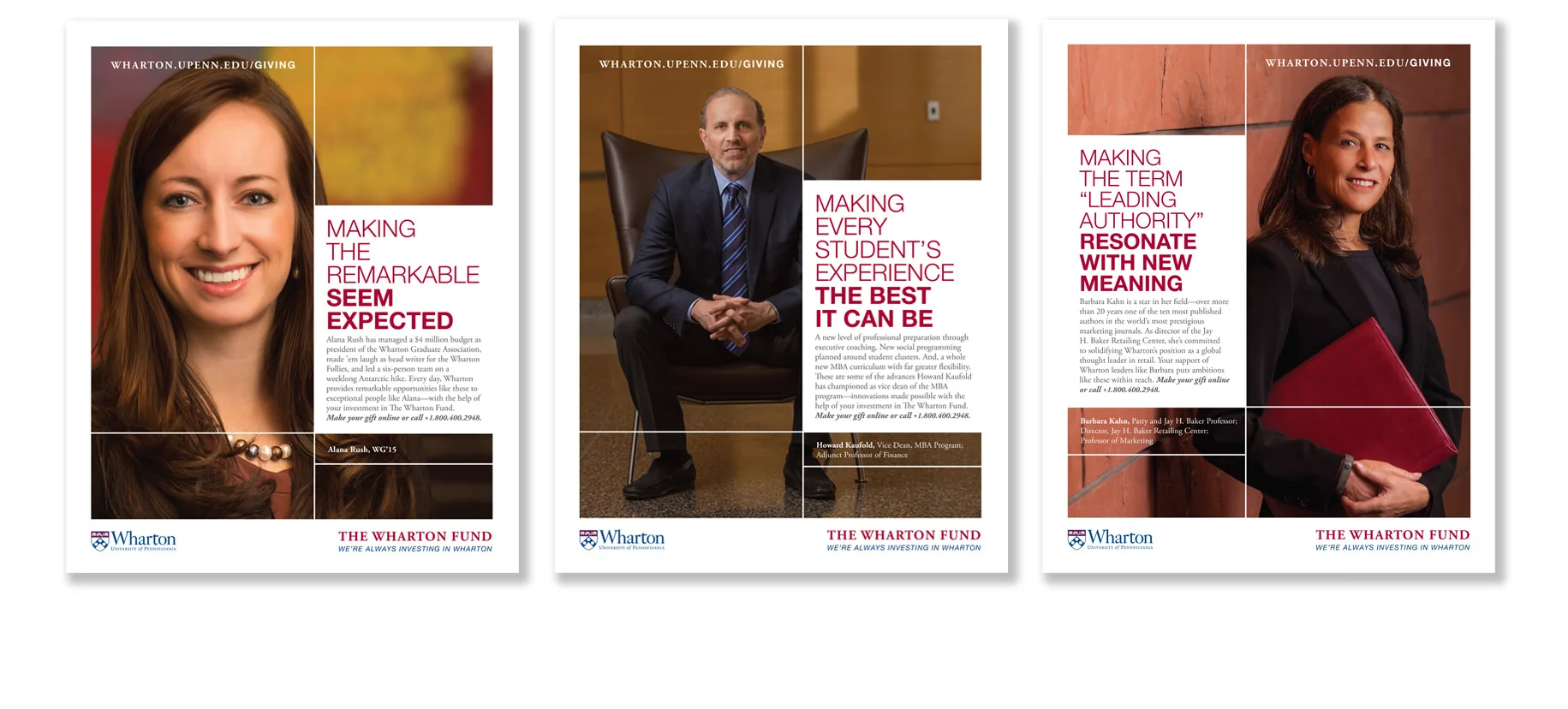 Wharton / Annual Fund Ads