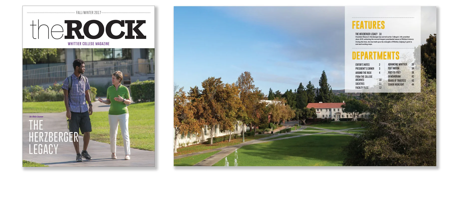 WHITTIER COLLEGE / THE ROCK MAGAZINE