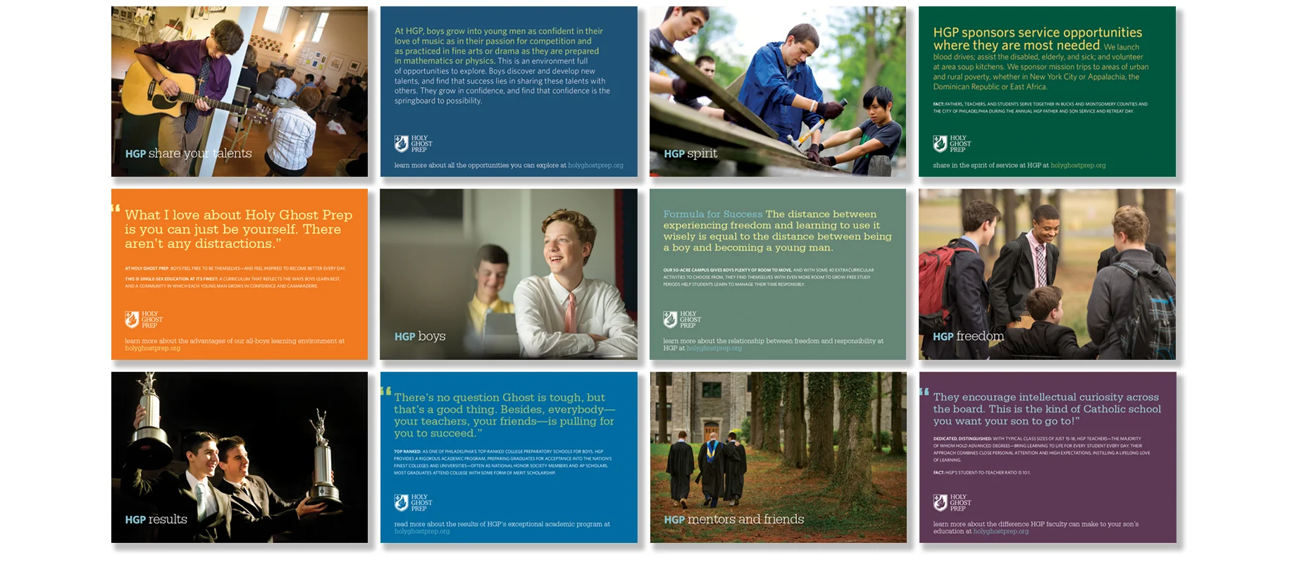 Holy Ghost Prep / Admissions Viewcards