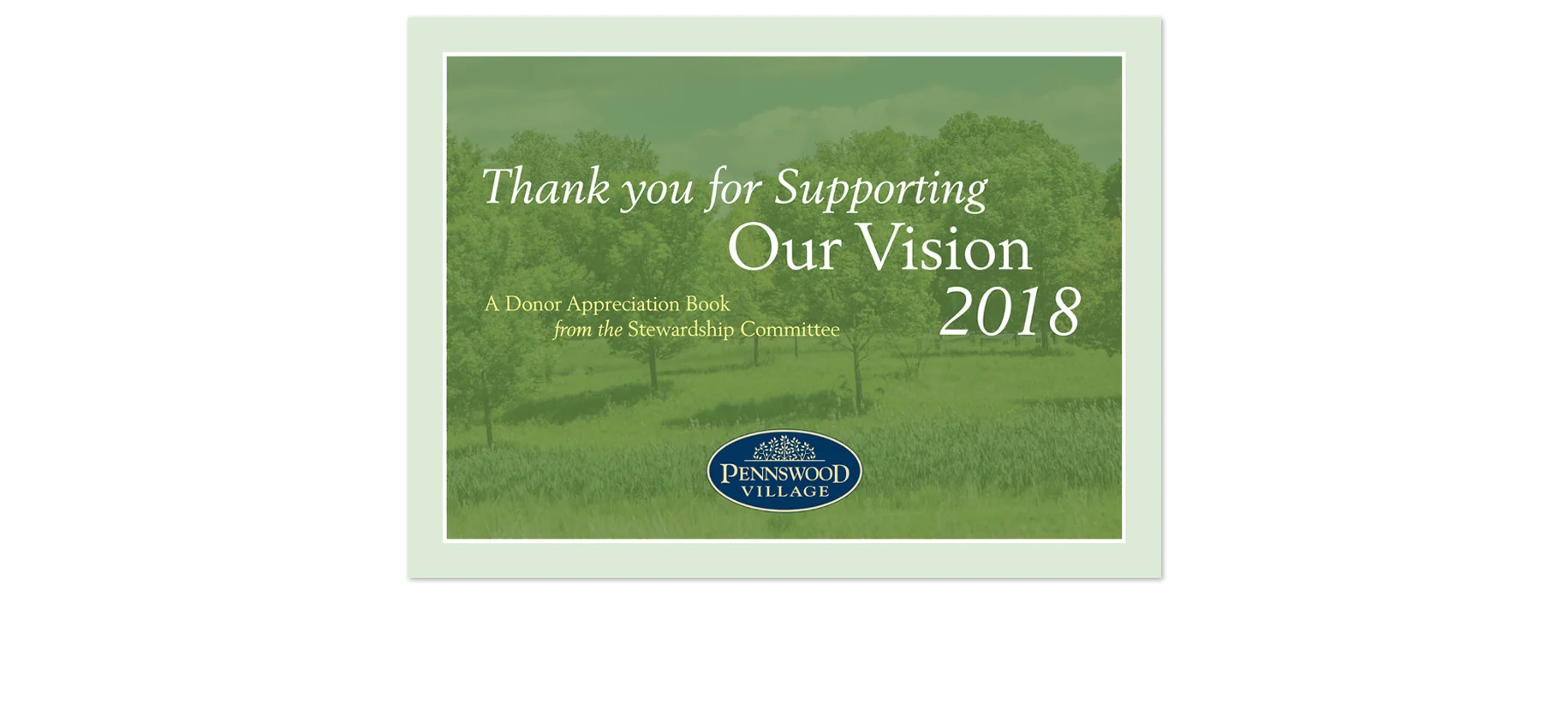 Pennswood Village / Donor Appreciation Book