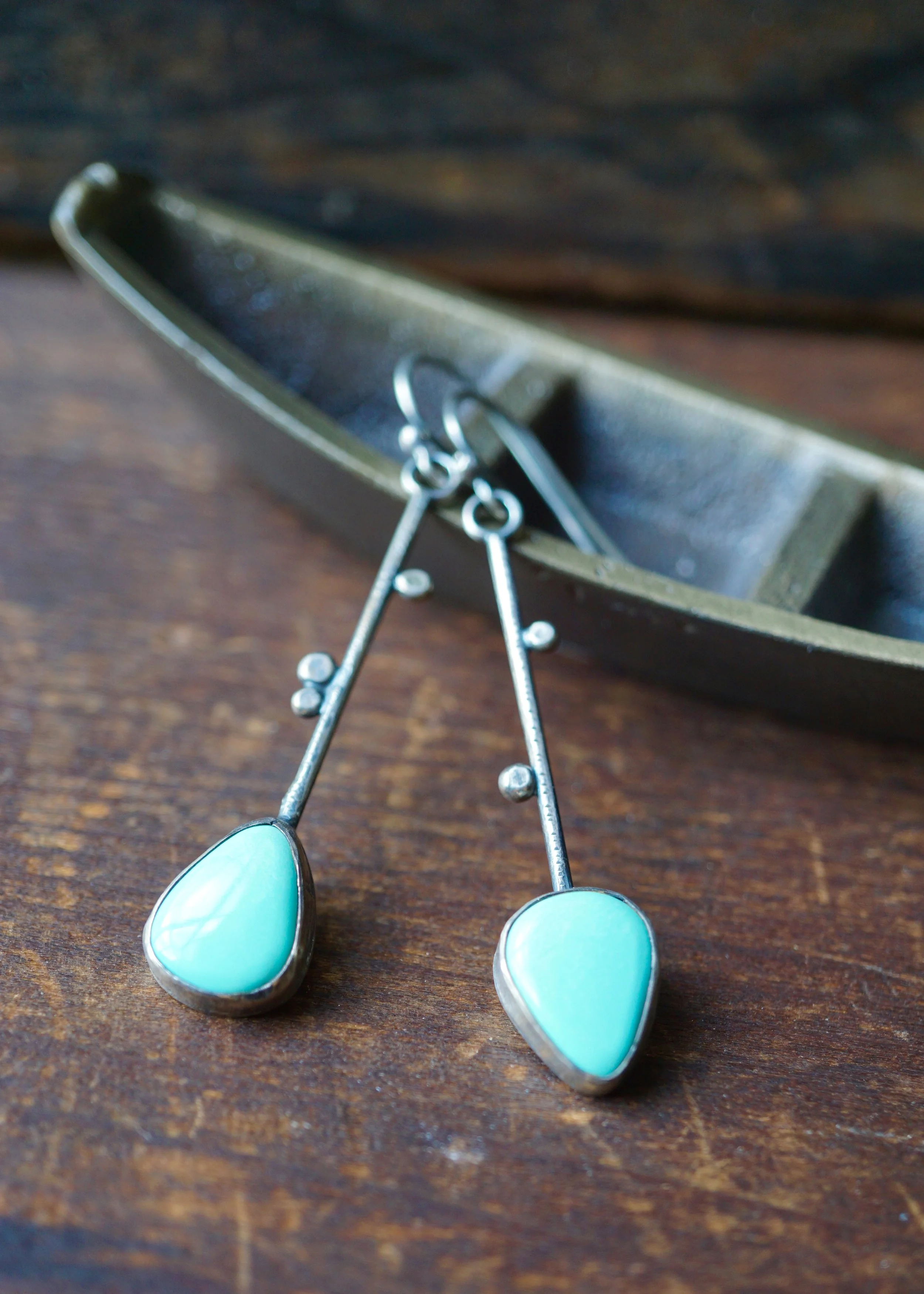 Turquoise Dew Drop Earrings