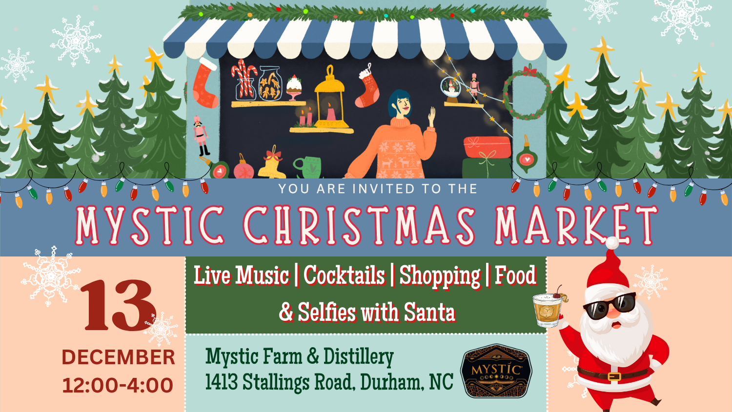 Holiday Market at Mystic Farm &amp; Distillery, Durham