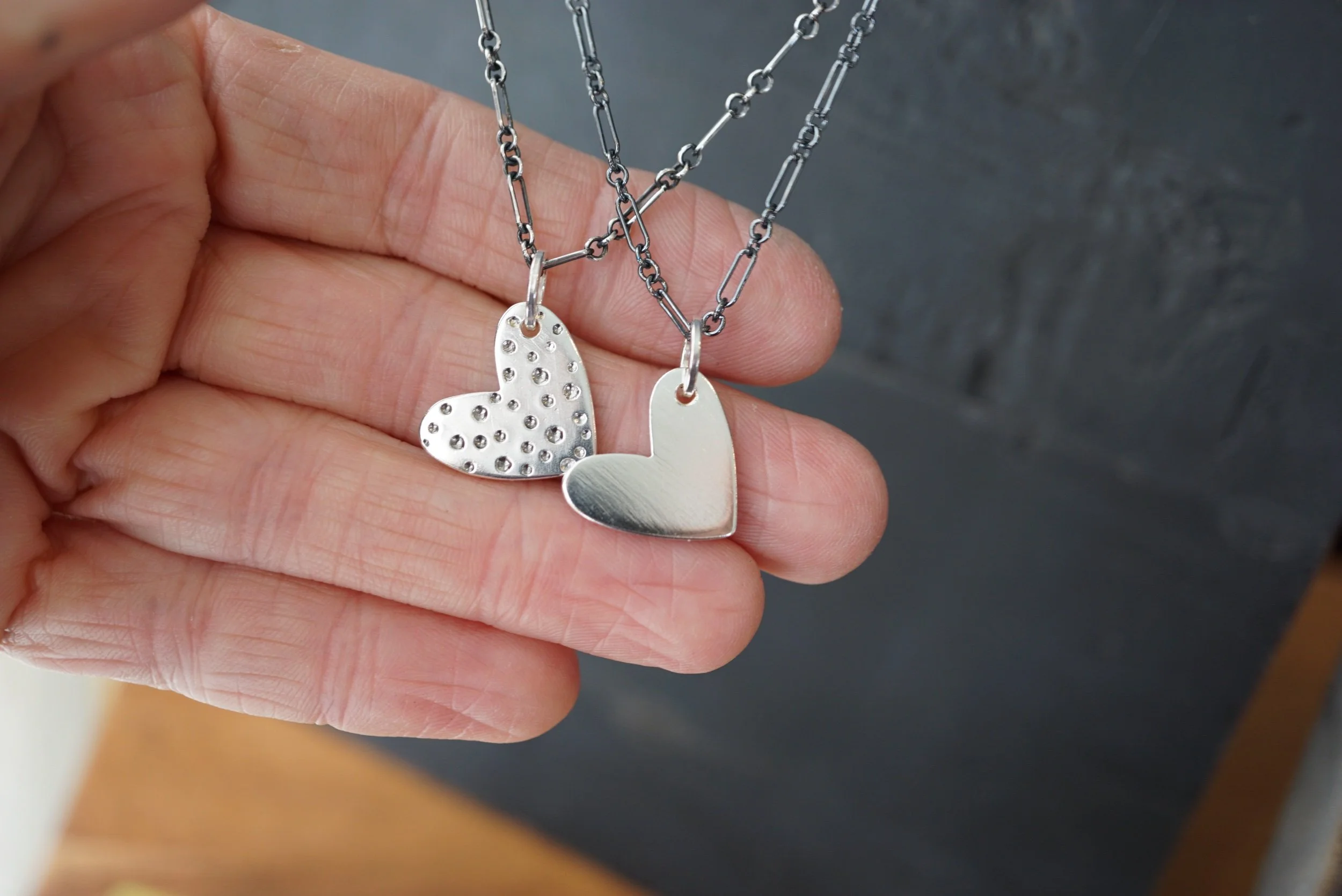 Full Hearted Pendant Necklaces