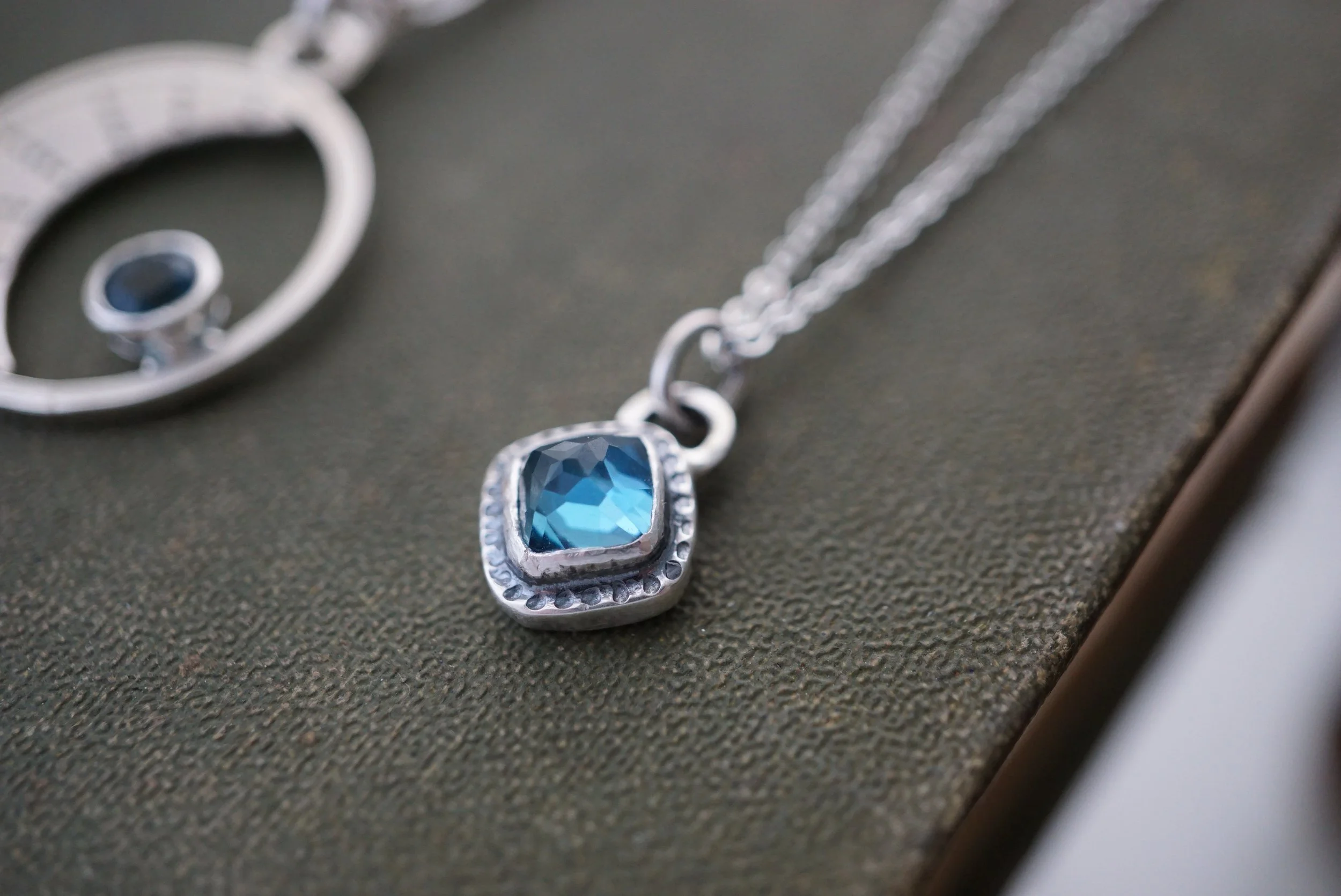 Petite Blue Topaz Necklace