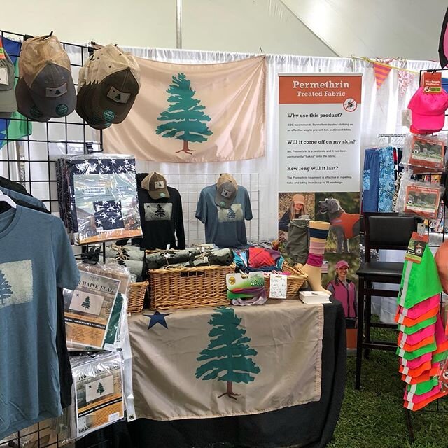 Going to #growmainegreen on Weds with our #permethrin treated clothing and 1901 Maine Flag products #mainebicentennial #mainebicentennial2020 #mainelandscape