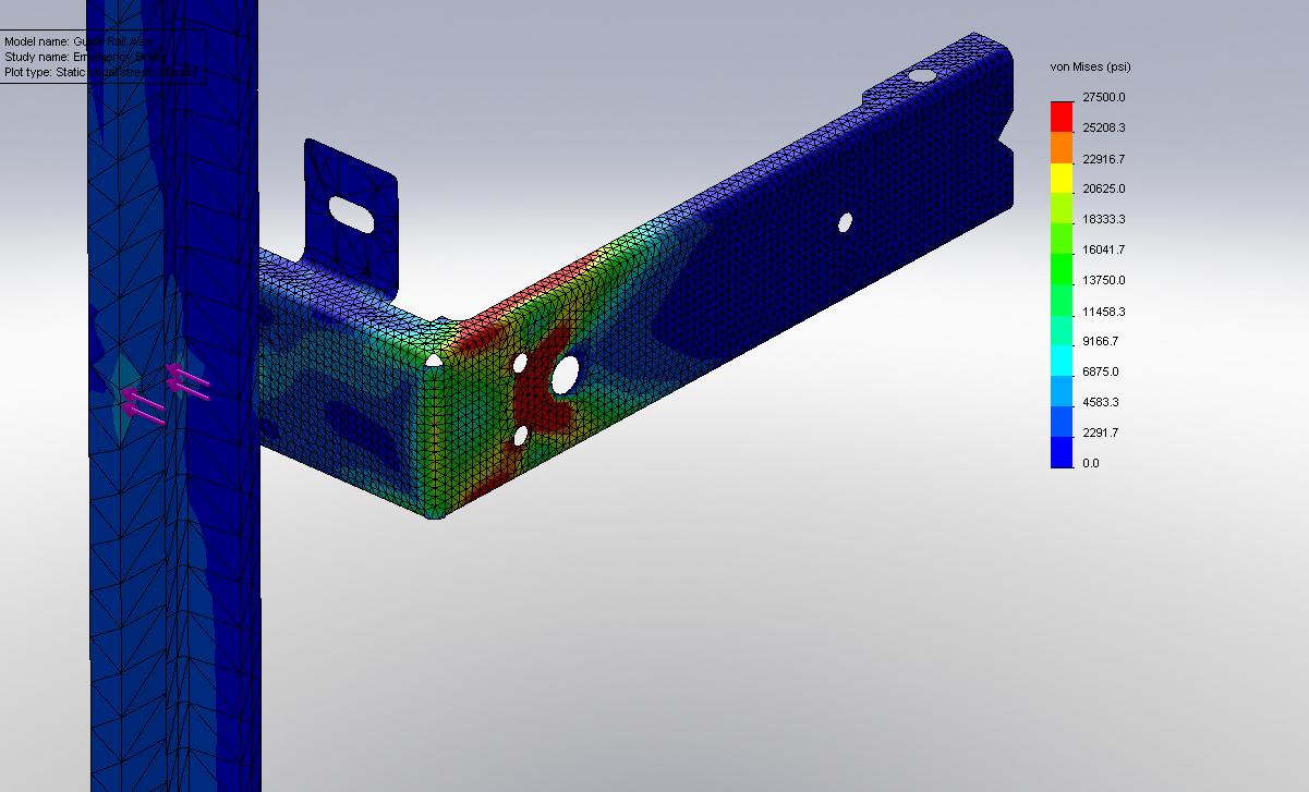 Wall Bracket Pullout Stress