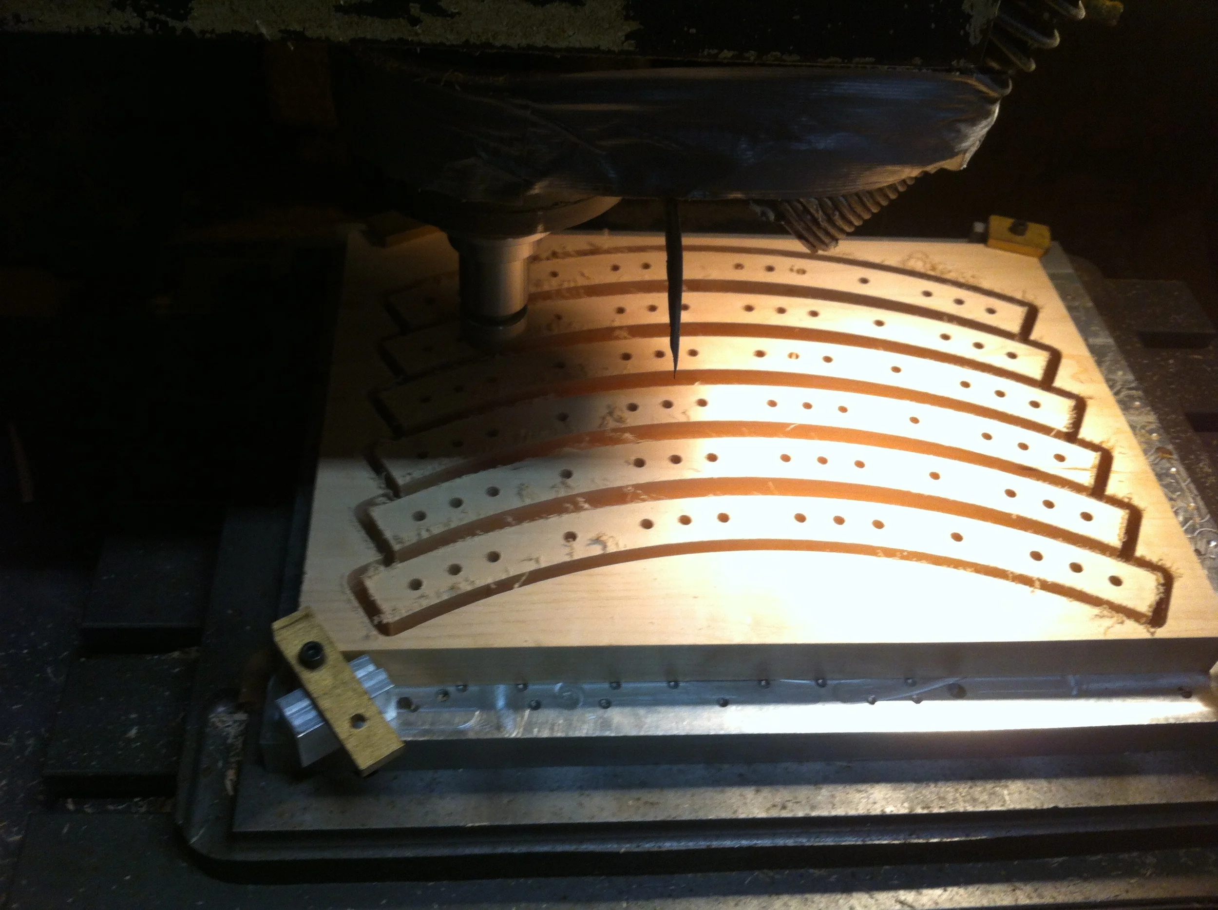 CNC machining of maple