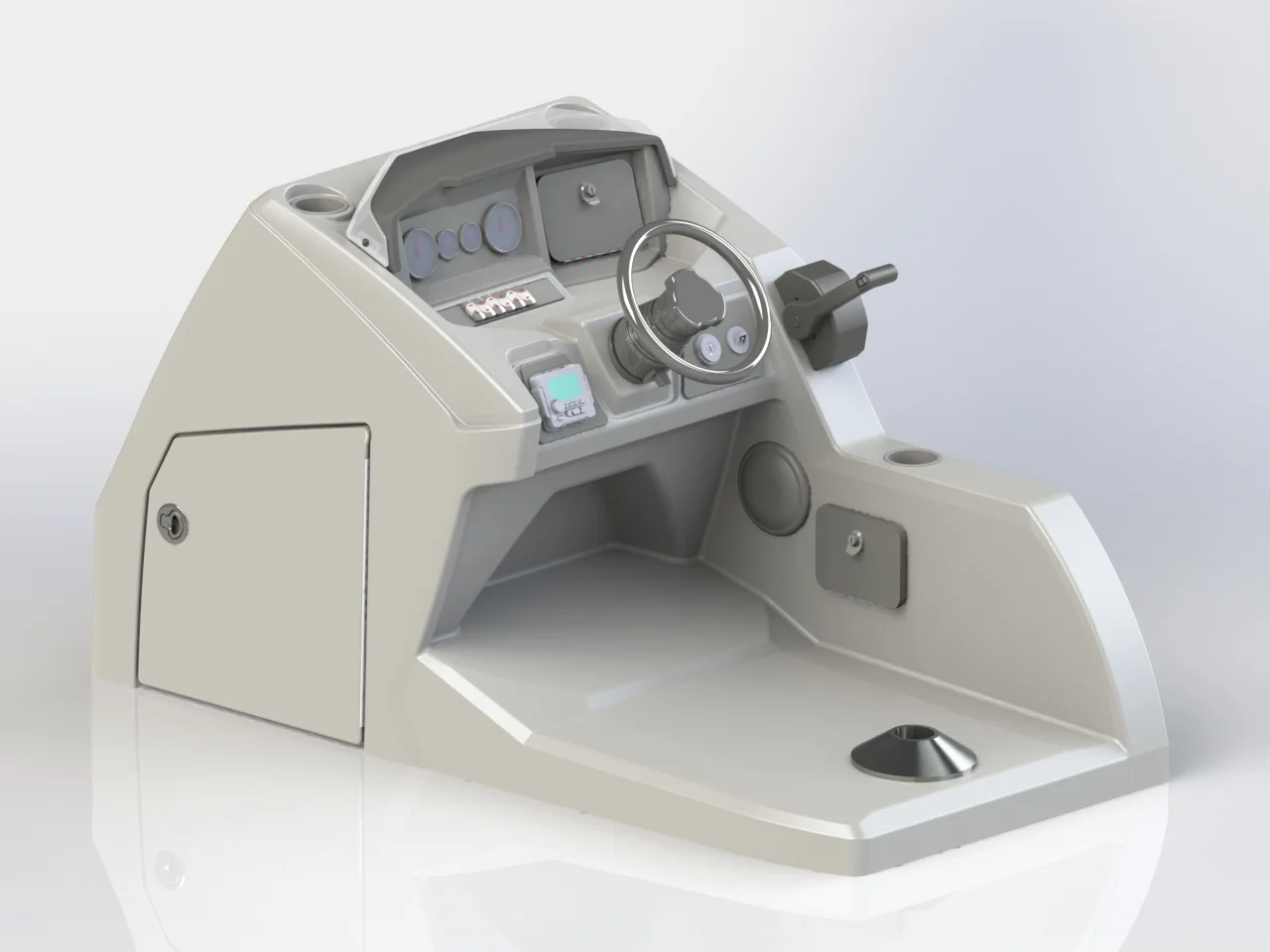 Raised Helm, SolidWorks Rendering