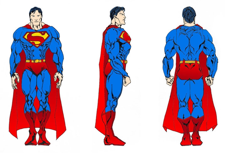 Superman Turnaround by Mark Hossain . Superman is a trademark of DC Comics. 