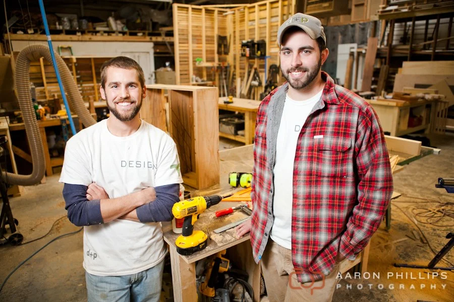 Paul and David in their shop in Midtown.