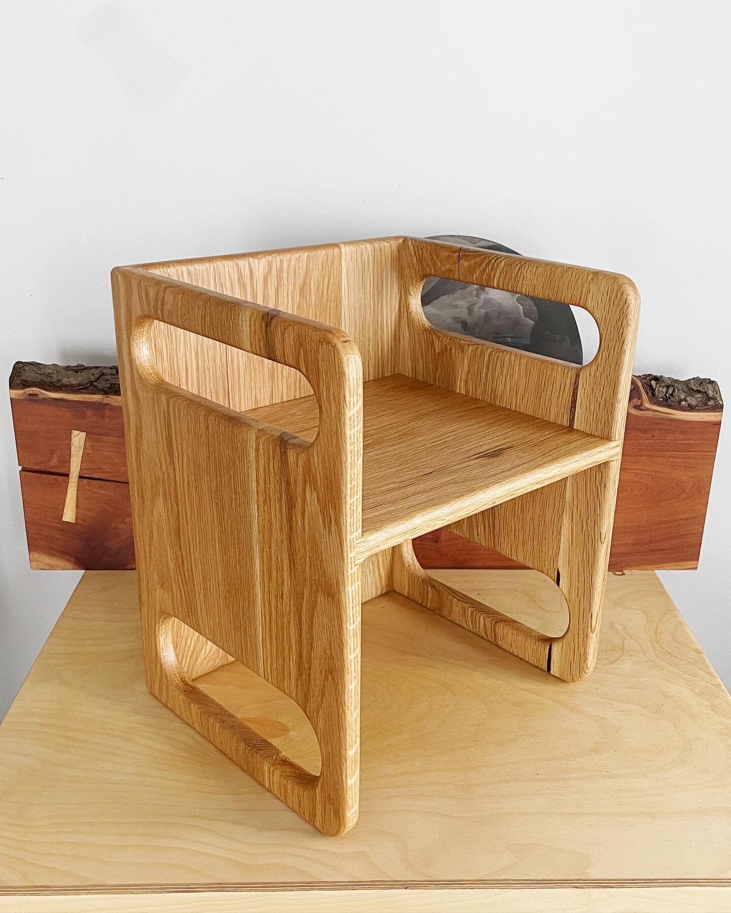 White Oak Ella Adams Kid Chair #dpluspdesignbuild #montessori