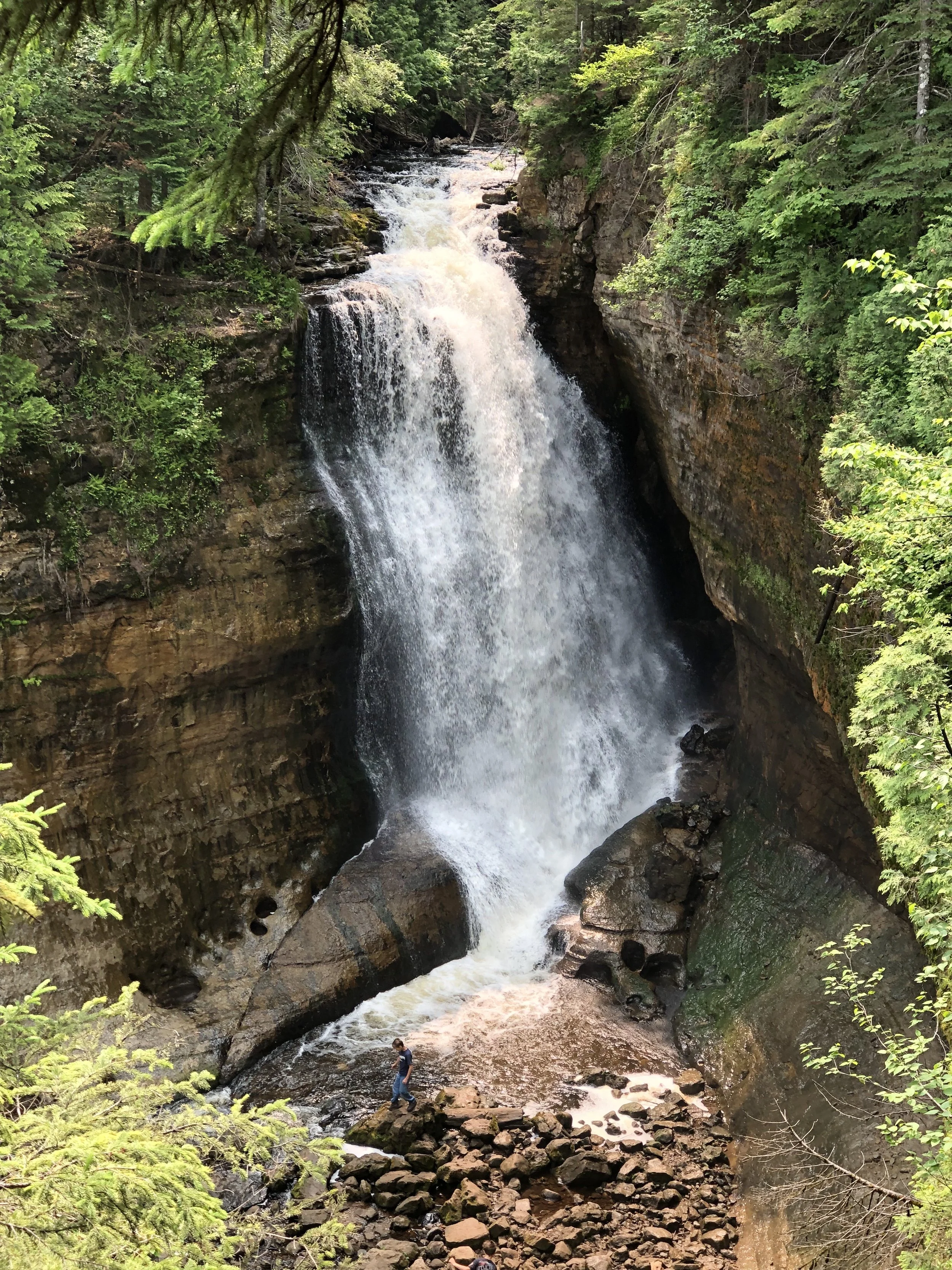 Miners Falls, along the road out to the lakeshore.