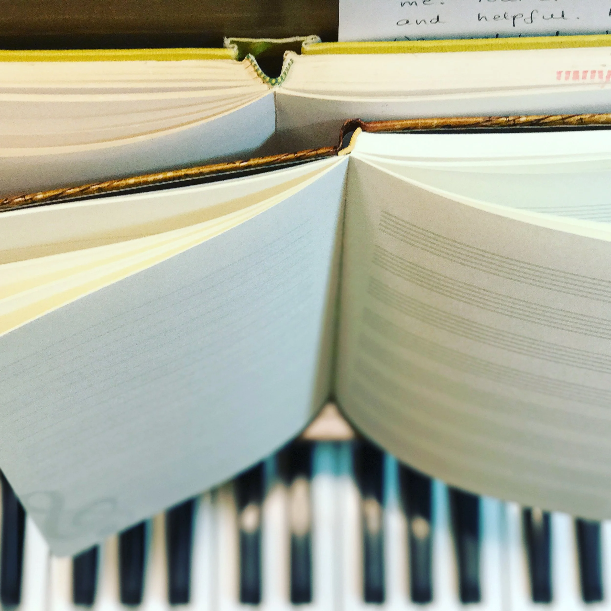 An empty song book waiting for new songs.
