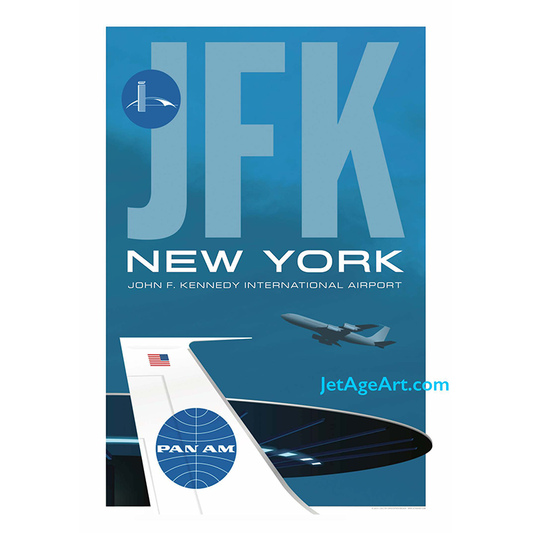 Jet Art JFK Age Poster York — New Worldport