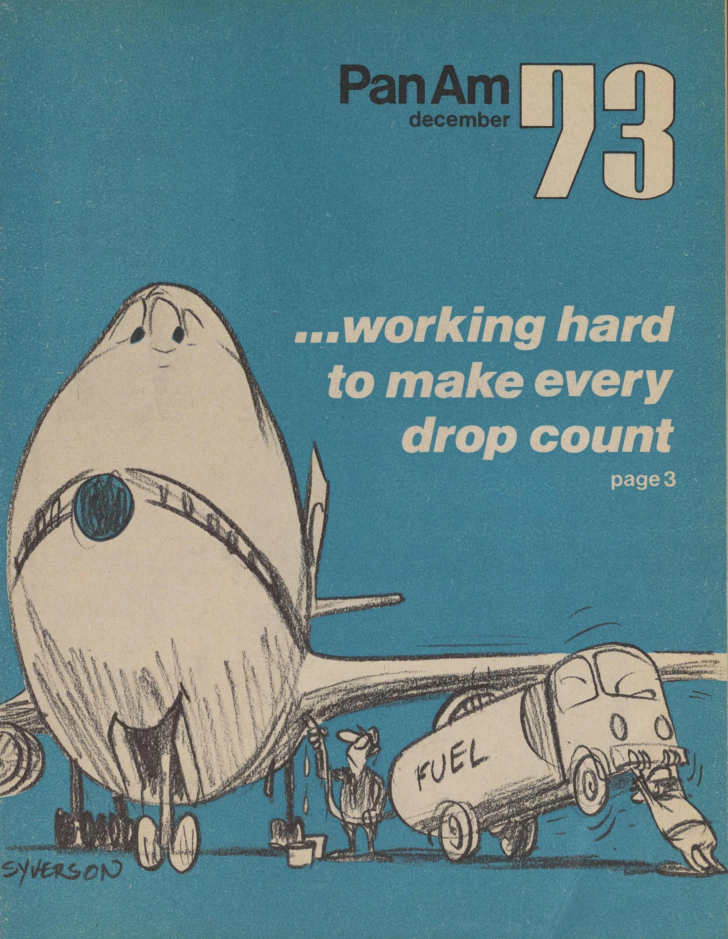 Pan Am “Clipper cover, December 1973.