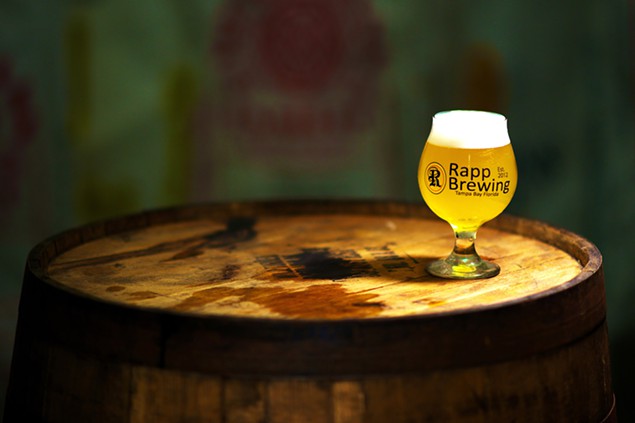Rapp Brewing Co.'s - Gose. 2014 Best Beer Florida Competition Gold/Best of Show winner. Visit www.rappbrewing.com for more information on this great Florida craft brewery.