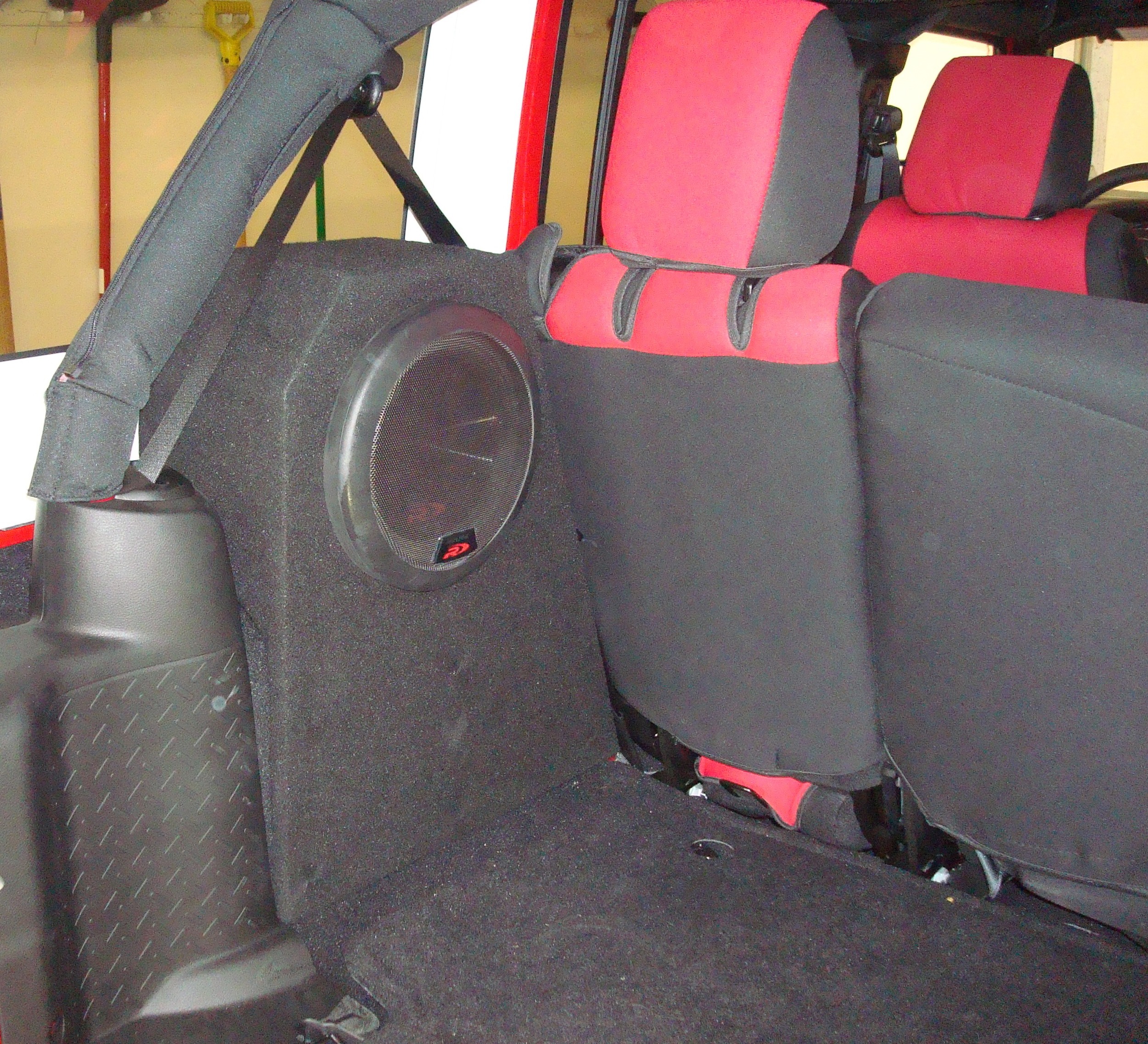 2012 Jeep Wrangler Custom Box Build for Alpine Type R Subwoofers