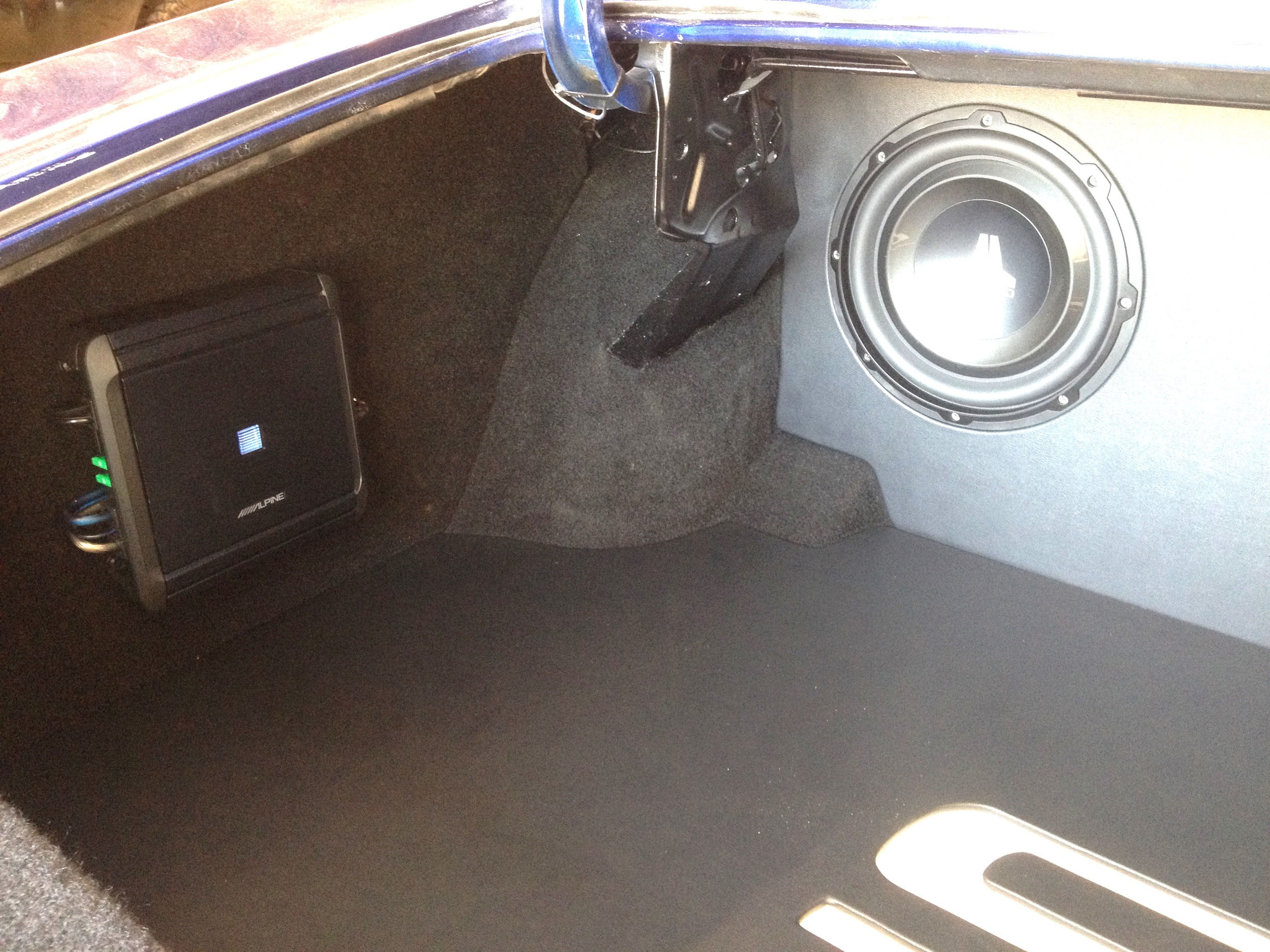 1972 Chevelle - Custom Trunk Finish with Subwoofer Enclosure