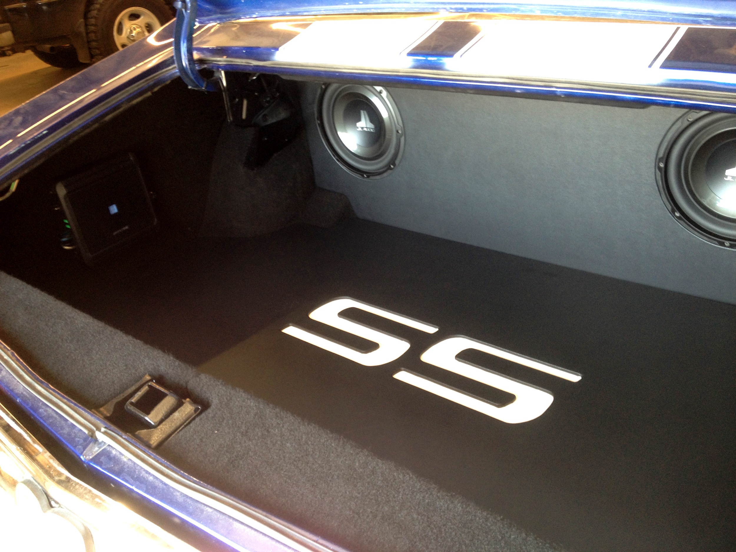 1972 Chevelle - Custom Trunk Finish with Subwoofer Enclosure