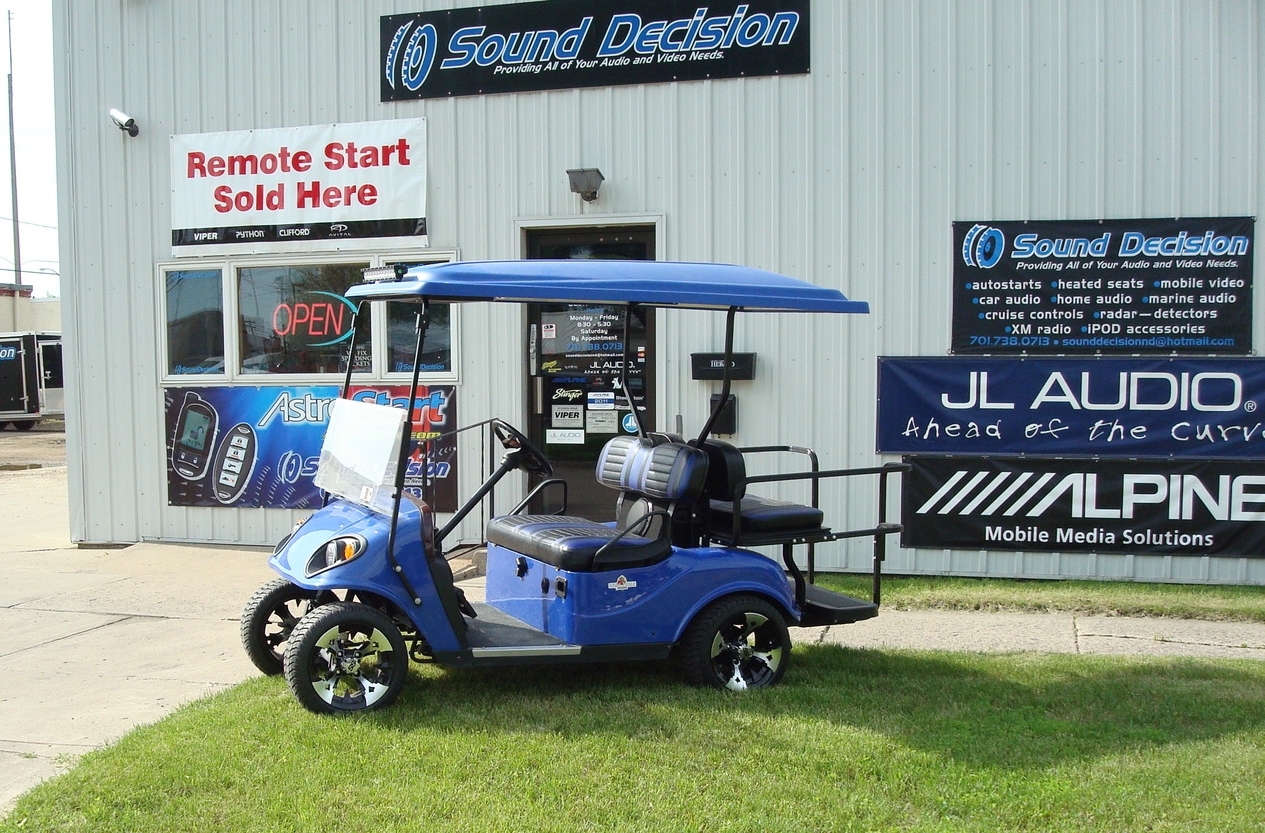 Golf Cart - Custom Stereo, Video & Lighting Installation